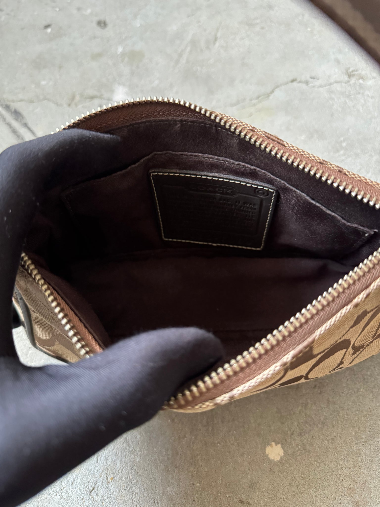 Coach Y2K Demi Shoulder Bag Beige/Brown