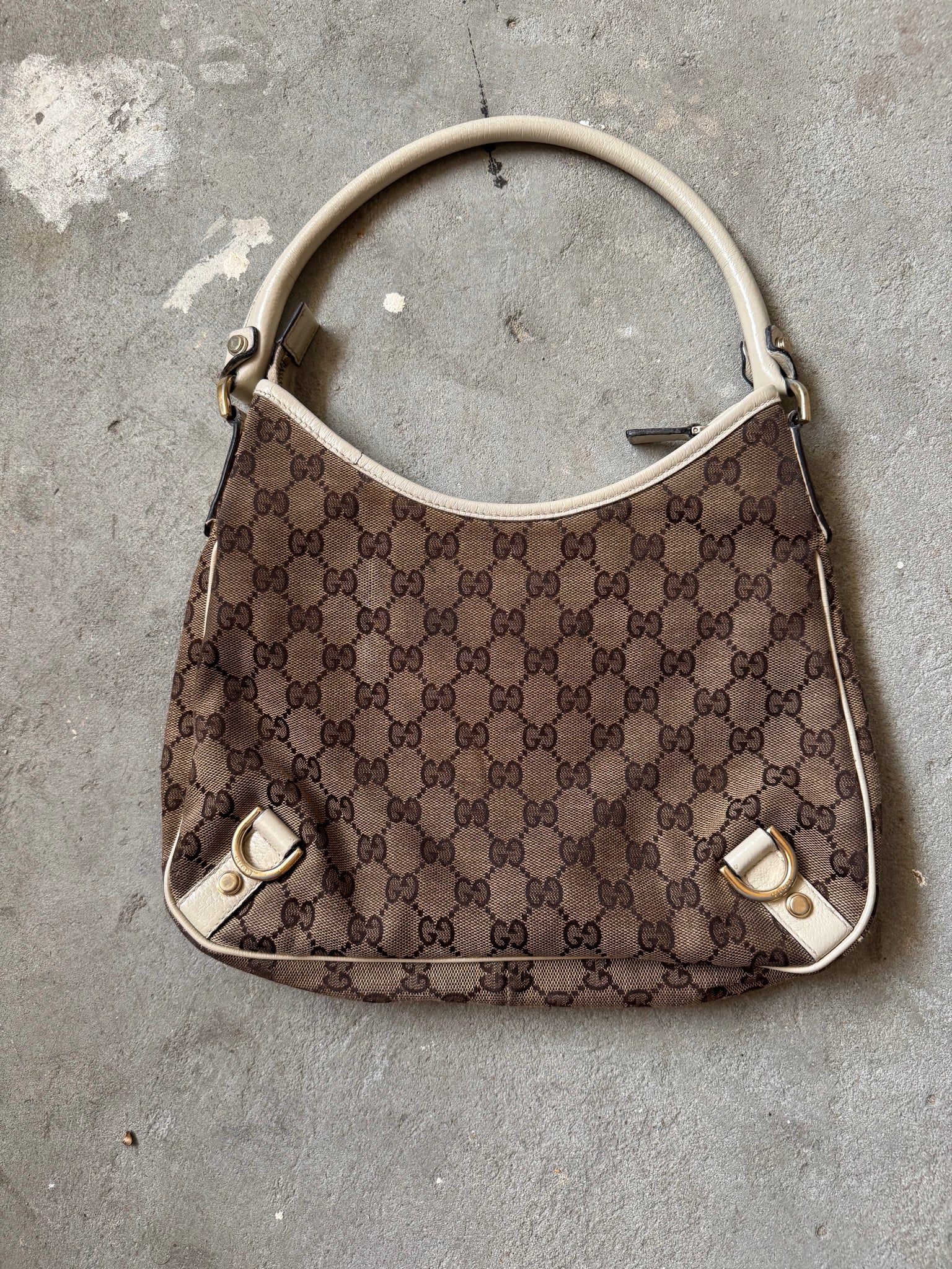 Gucci GG Monogram Jacquard Abbey Hobo Bag