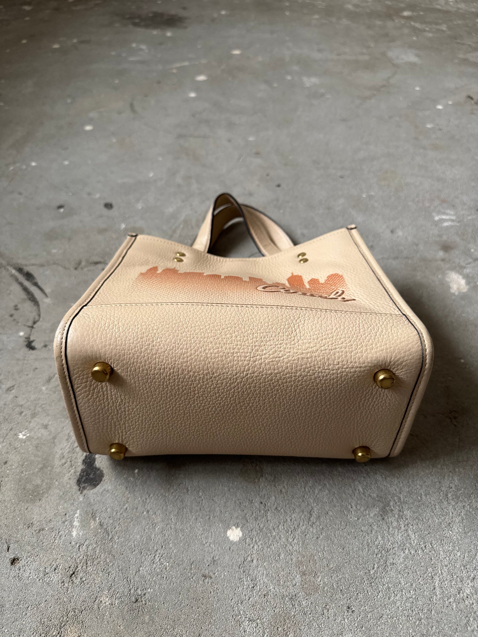 Coach x Jennifer Lopez Dempsey Tote Bag Beige