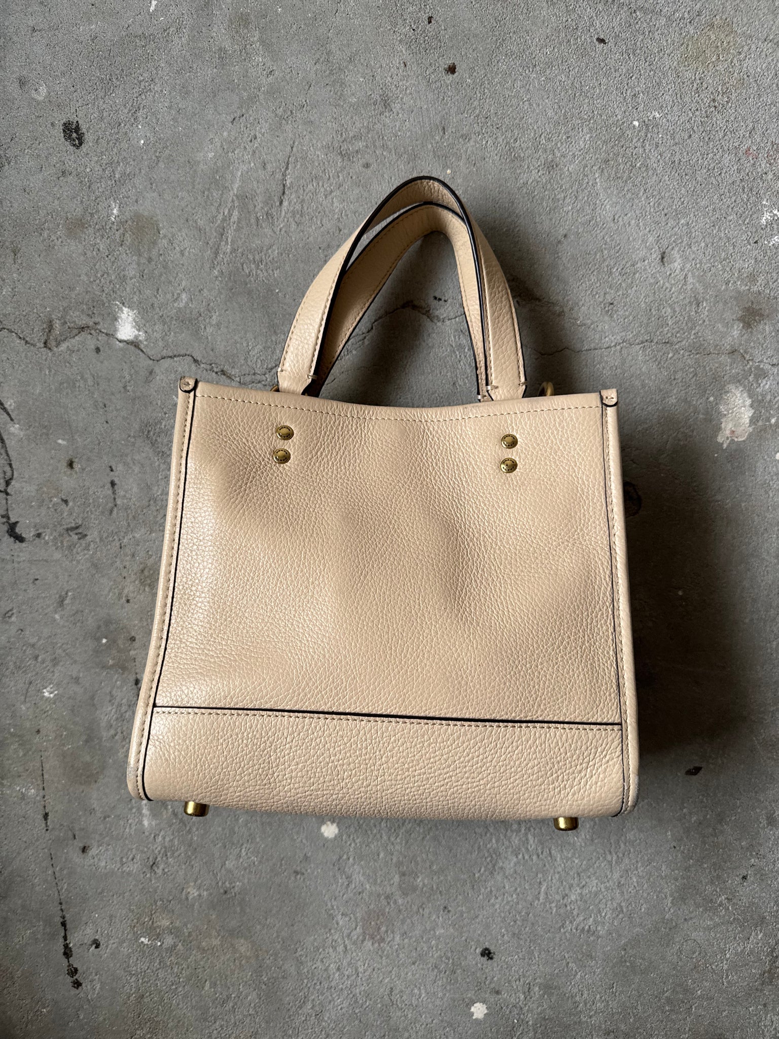 Coach x Jennifer Lopez Dempsey Tote Bag Beige