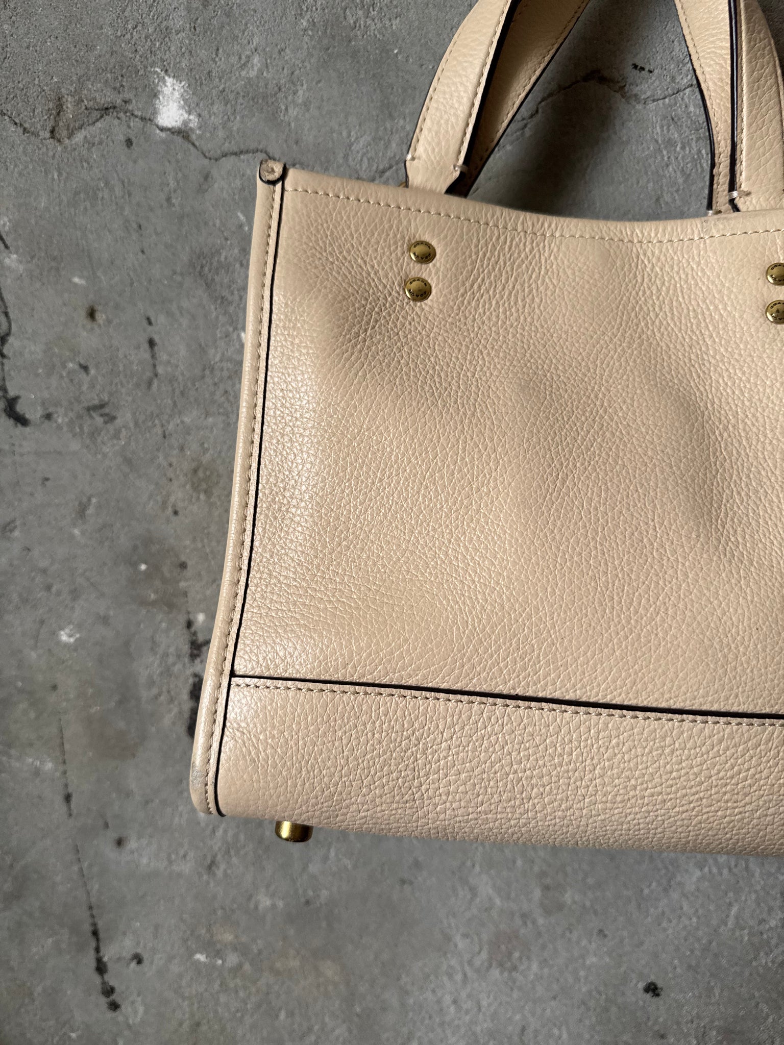 Coach x Jennifer Lopez Dempsey Tote Bag Beige