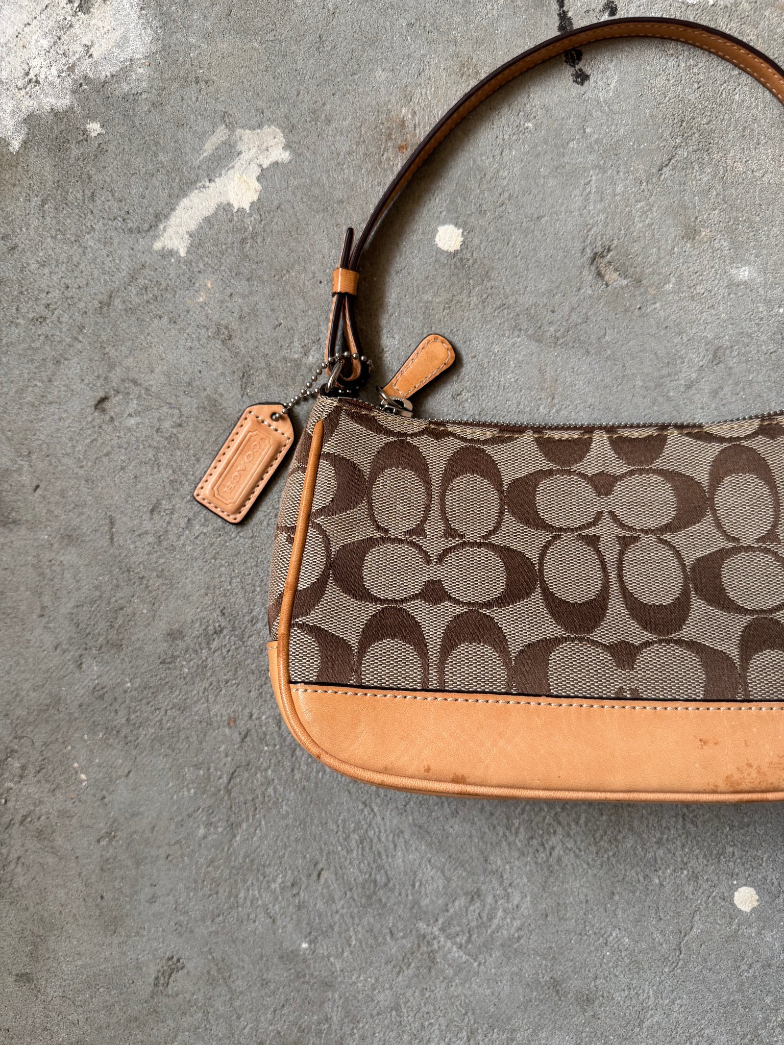 Coach Demi Pochette Shoulder Bag Tan