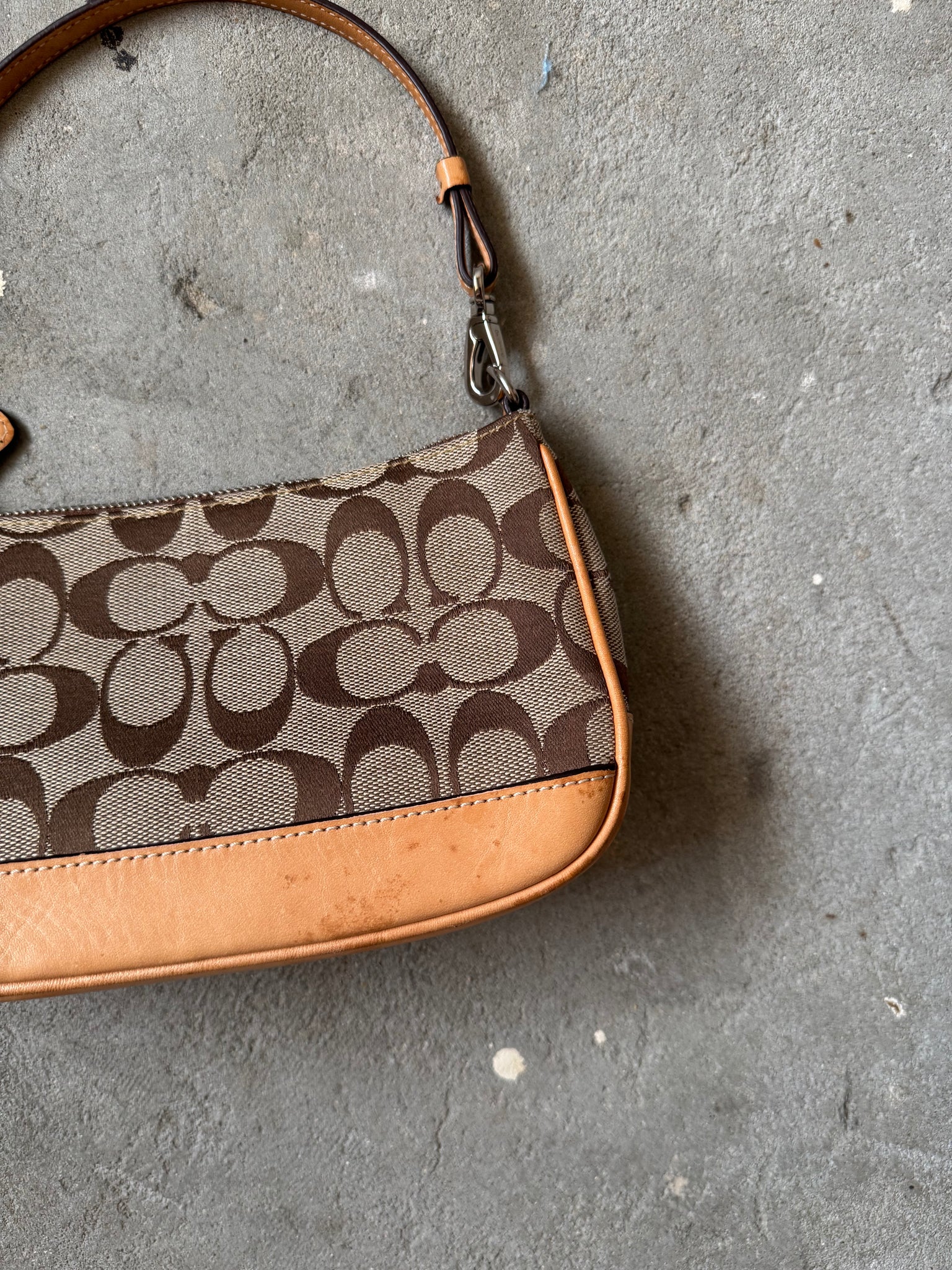Coach Demi Pochette Shoulder Bag Tan