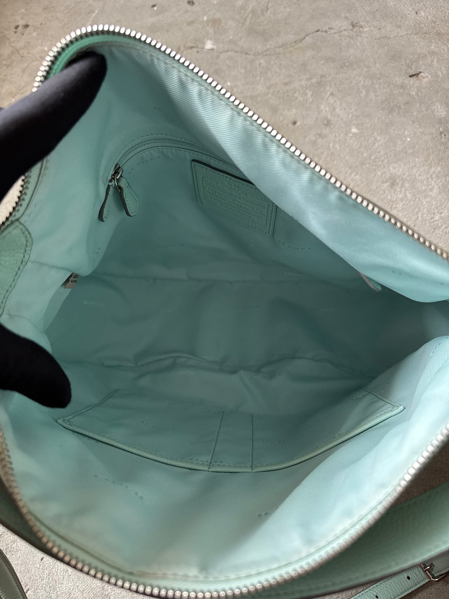Coach 2Way Hobo Pebbled Turnlock Shoulder Bag Mint Green