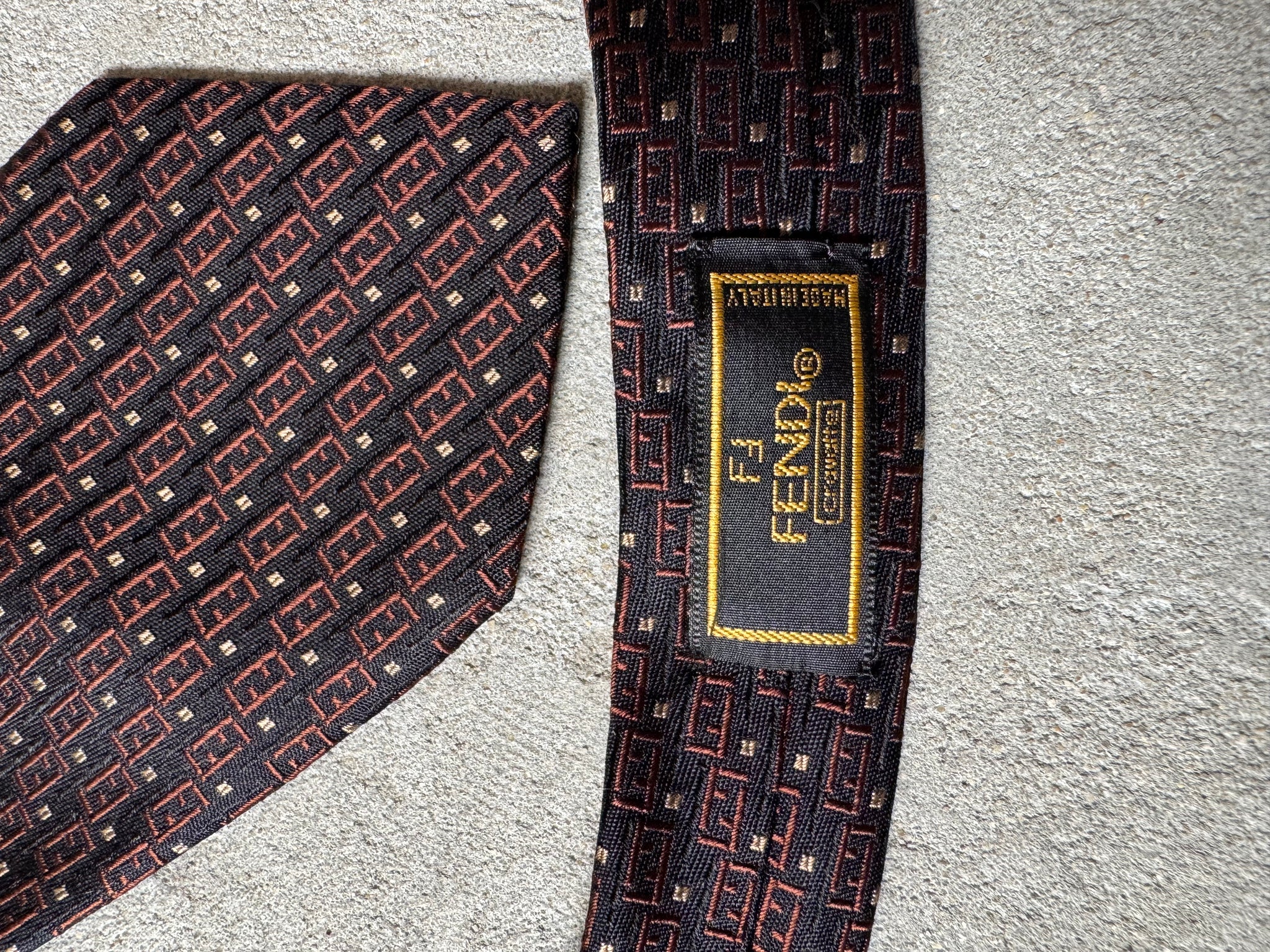 Fendi FF Zucca Tie