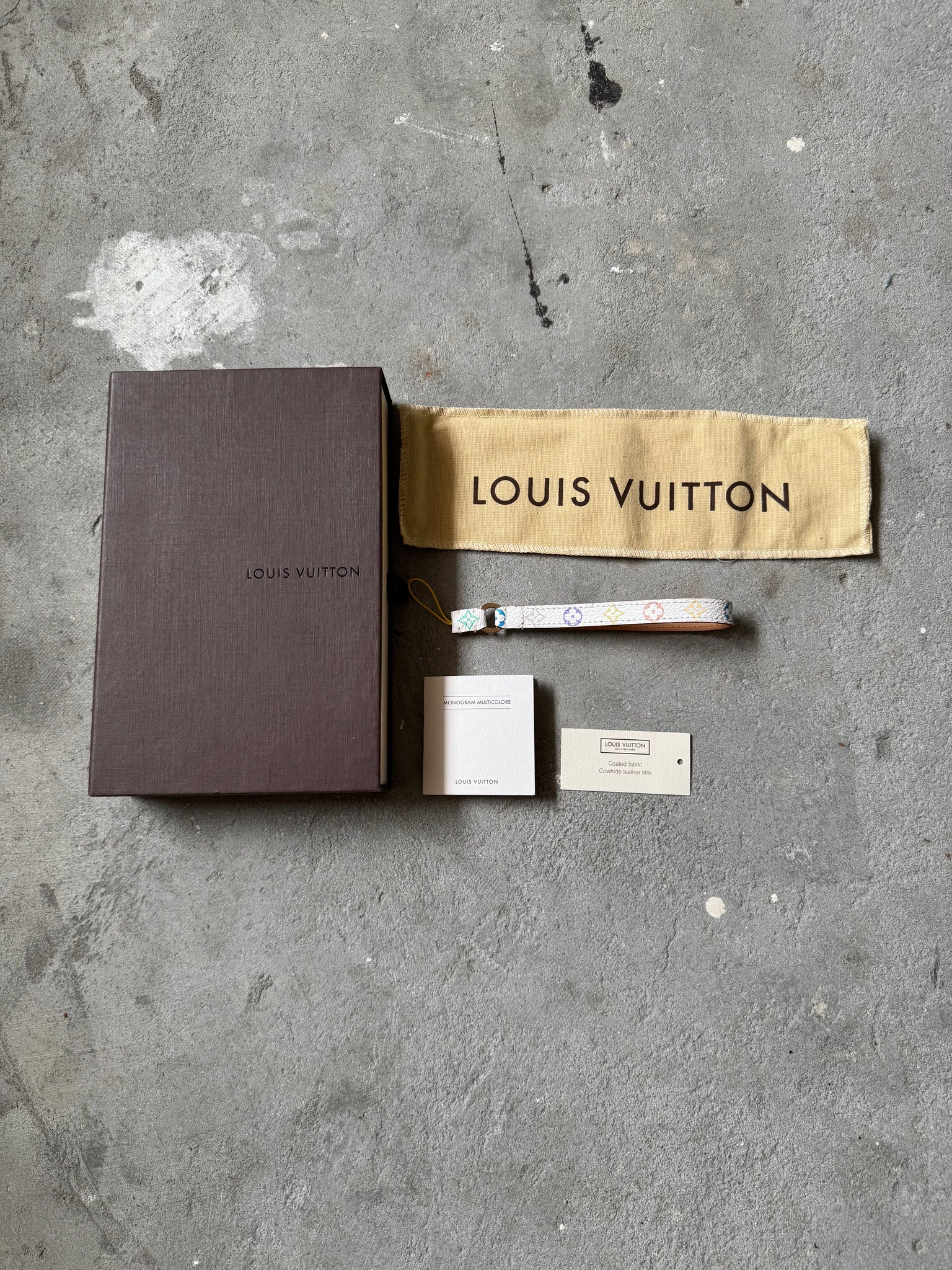 Louis Vuitton Murakami Monogram Multicolor Keychain White
