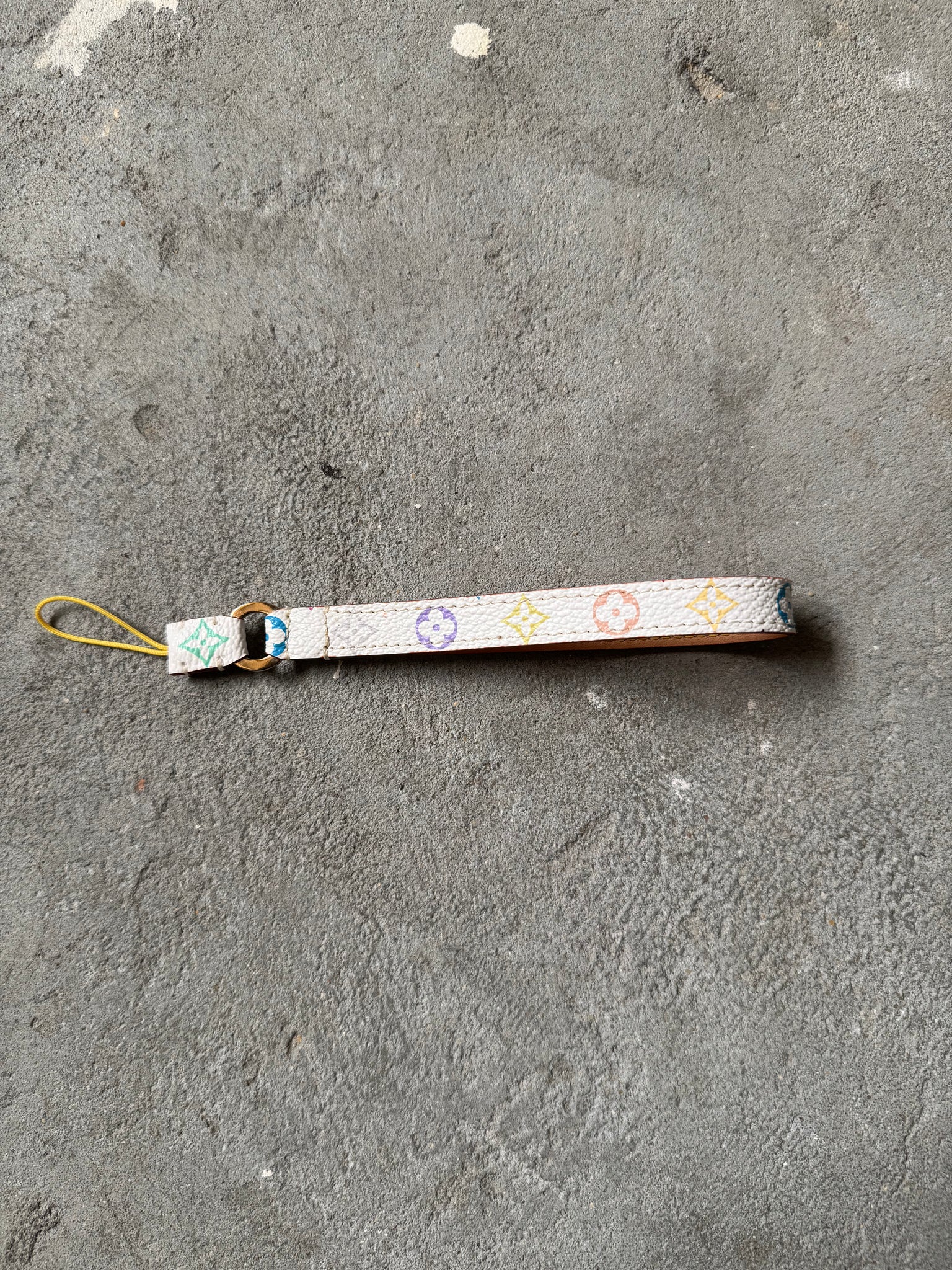 Louis Vuitton Murakami Monogram Multicolor Keychain White