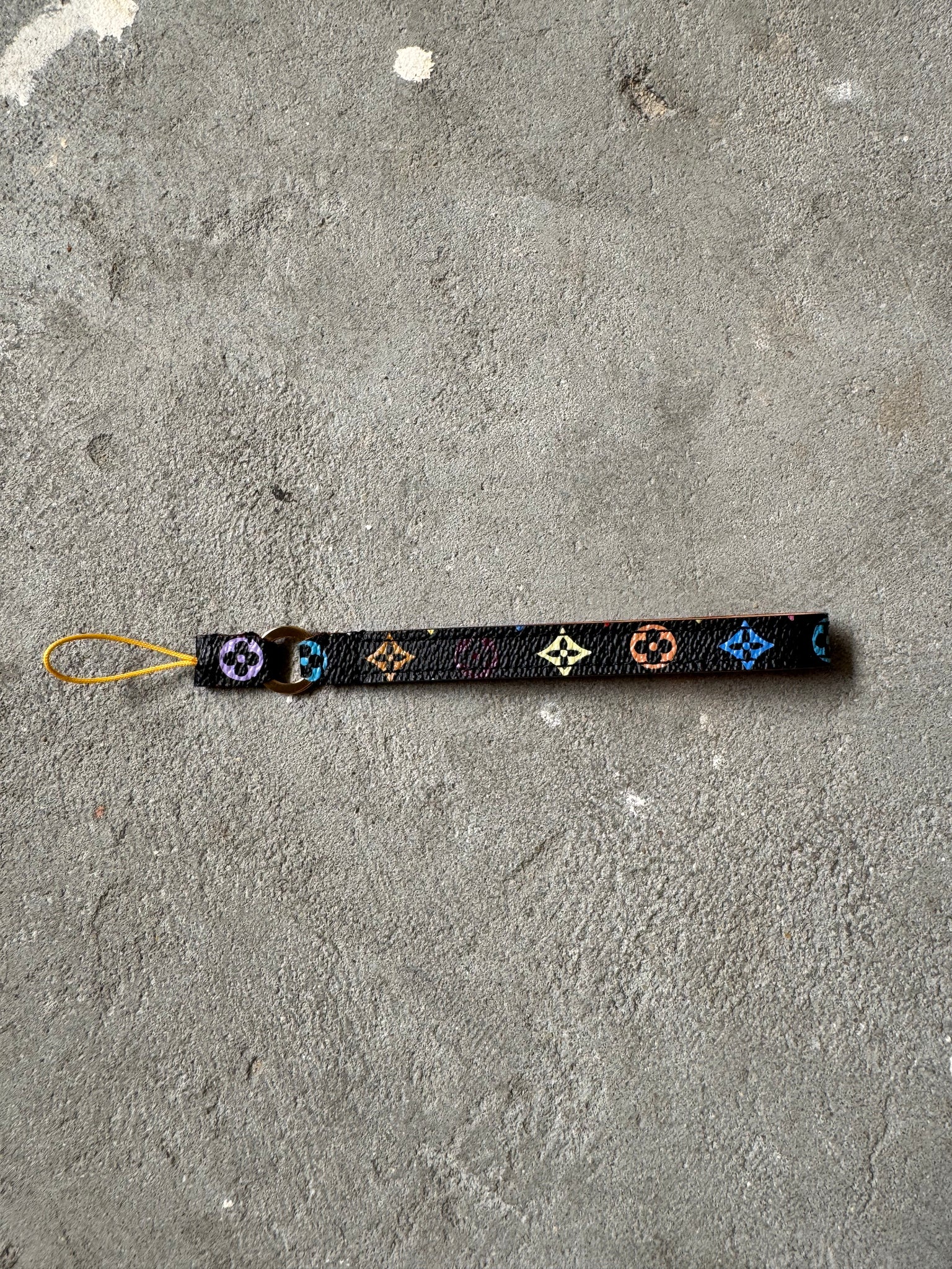 Louis Vuitton Murakami Monogram Multicolor Keychain Black