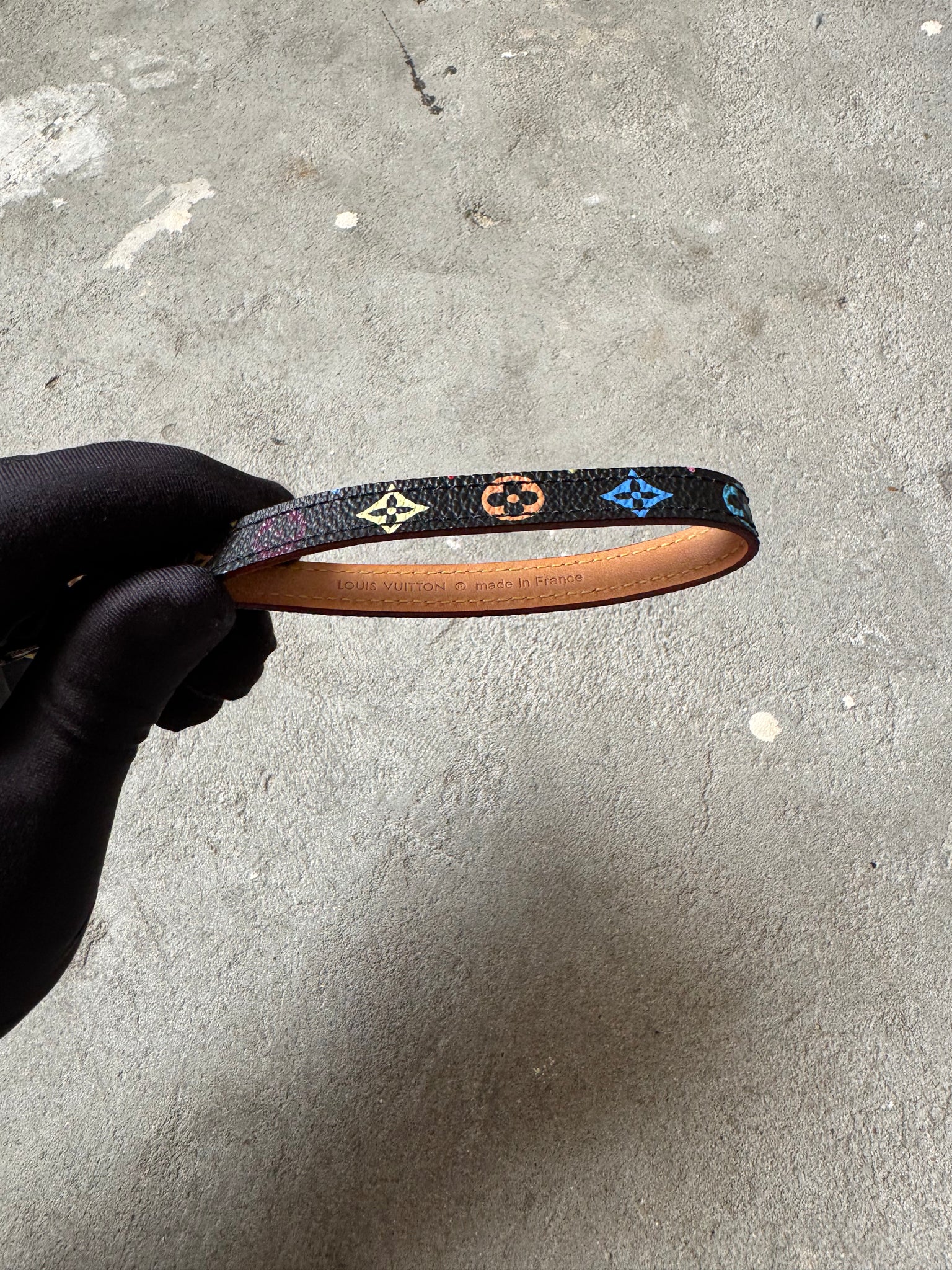 Louis Vuitton Murakami Monogram Multicolor Keychain Black