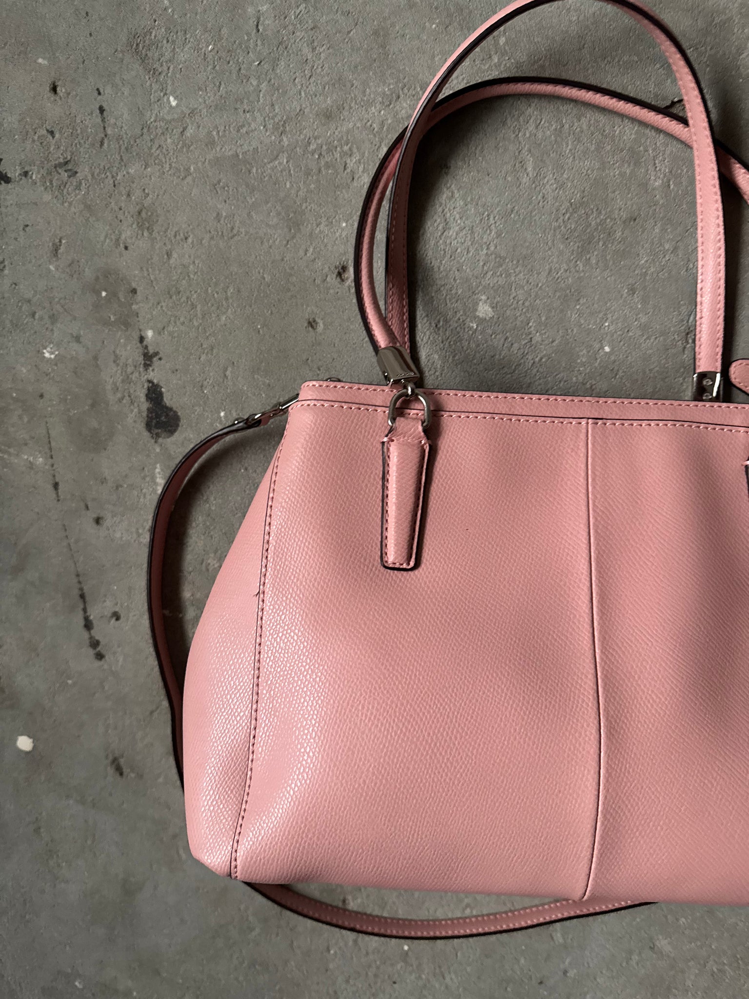 Coach 2Way Leather Christie Shoulder Bag Pink
