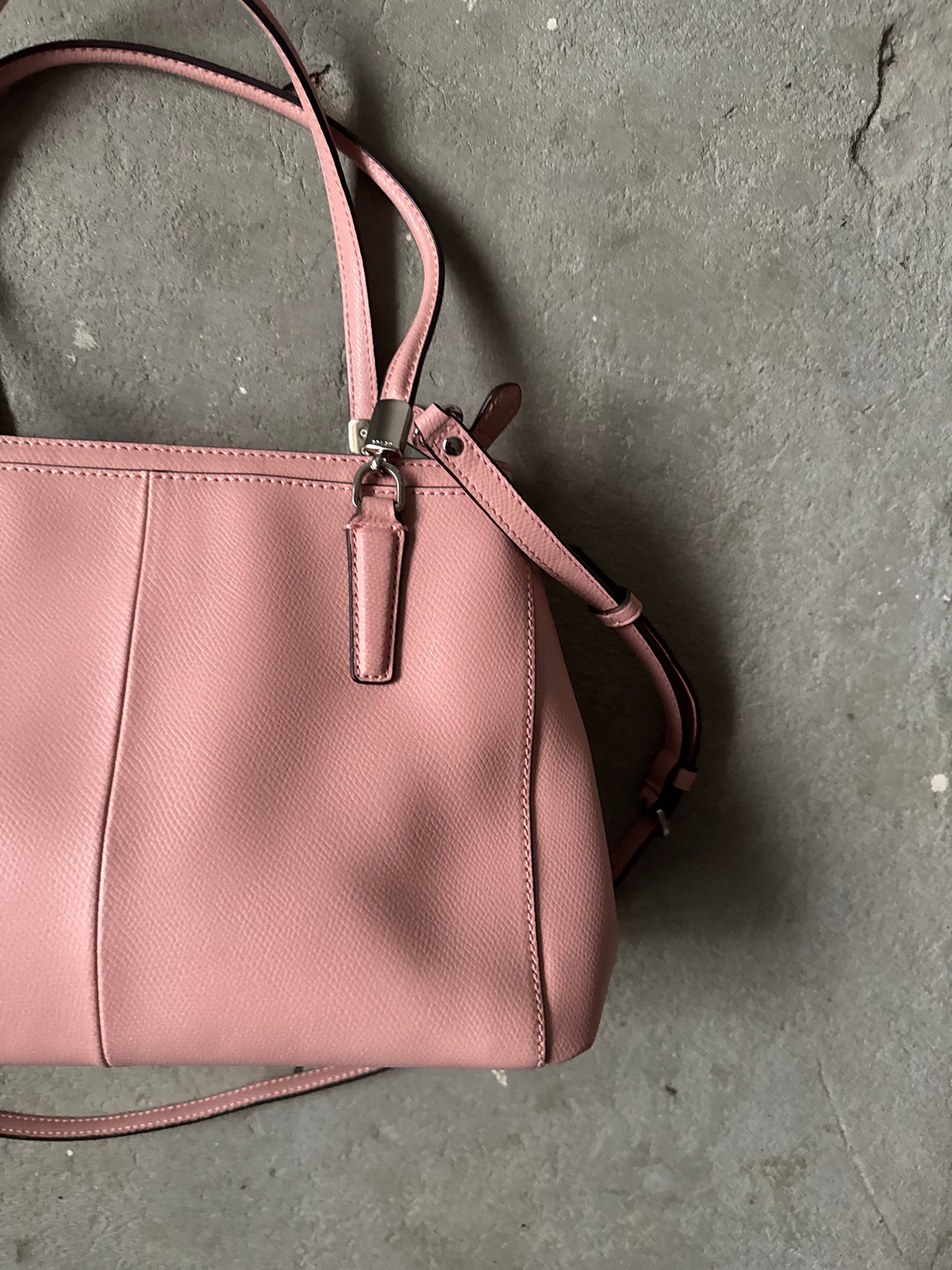 Coach 2Way Leather Christie Shoulder Bag Pink