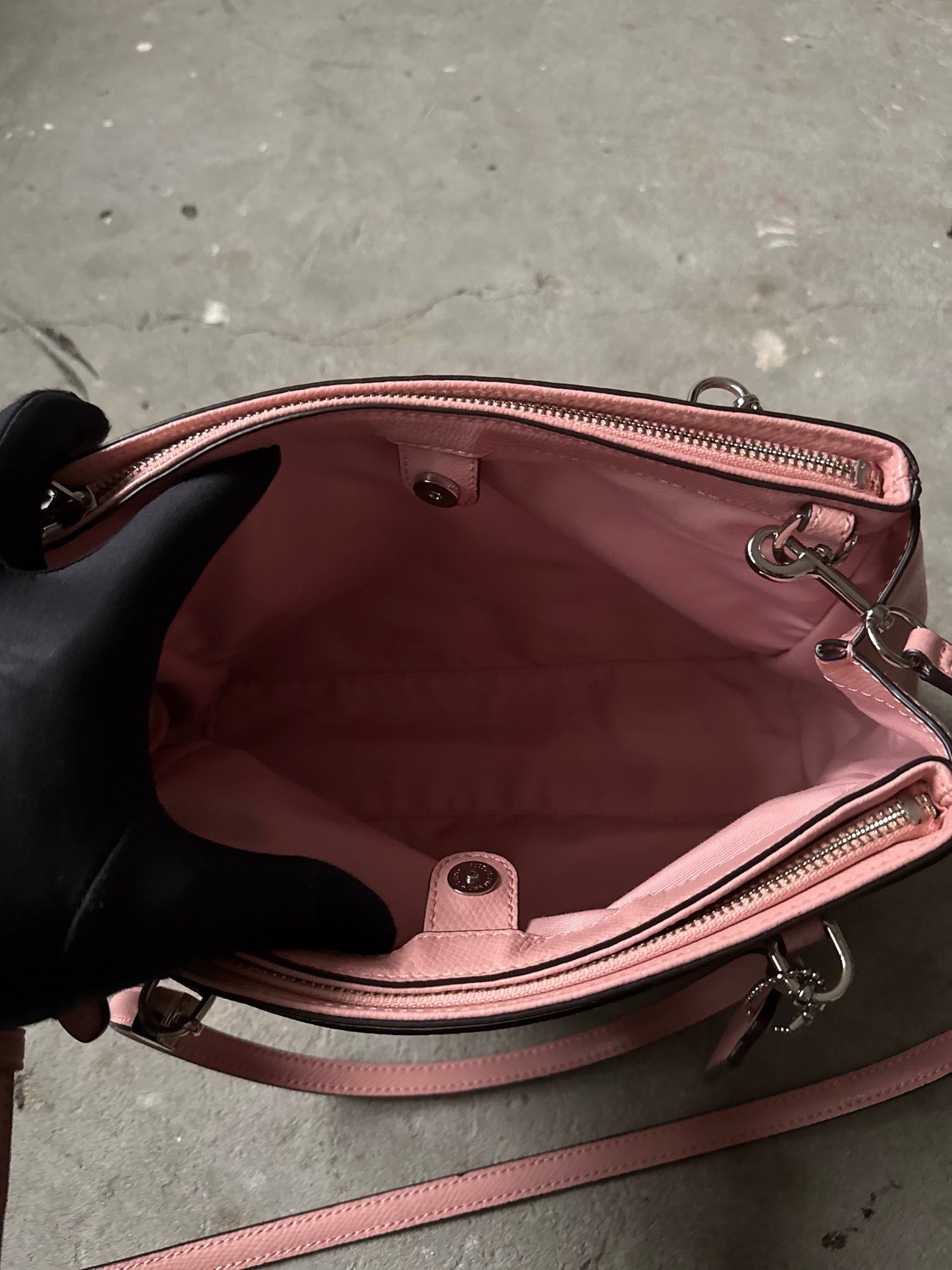 Coach 2Way Leather Christie Shoulder Bag Pink
