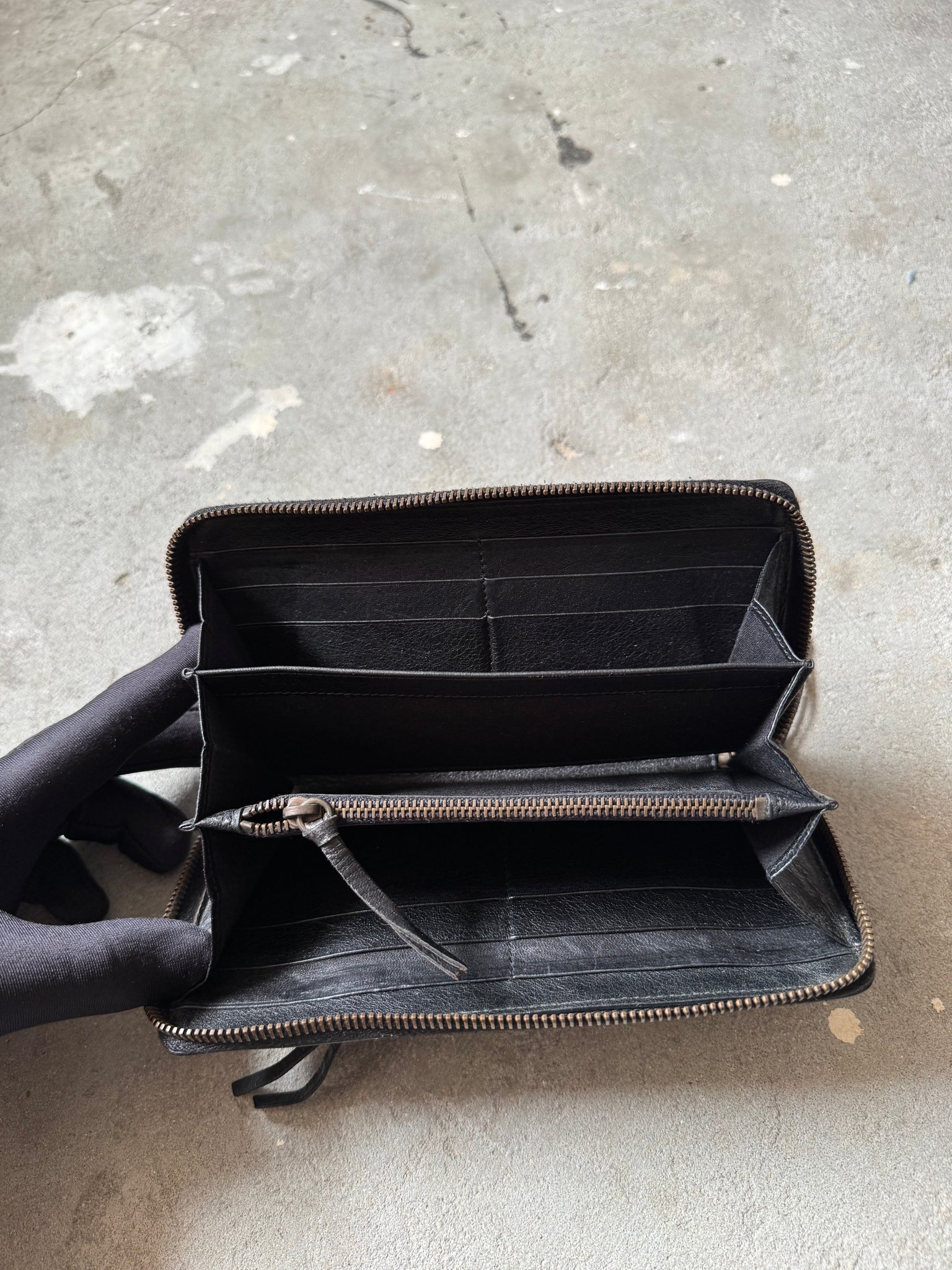 Balenciaga Agneau Leather Black Wallet