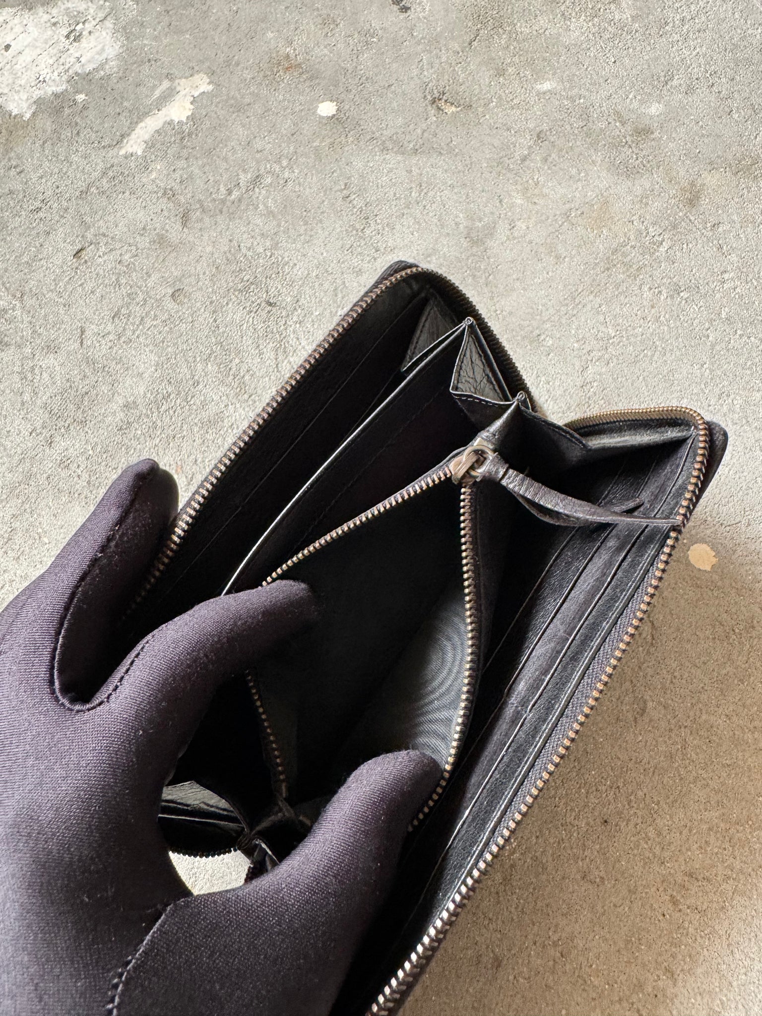 Balenciaga Agneau Leather Black Wallet