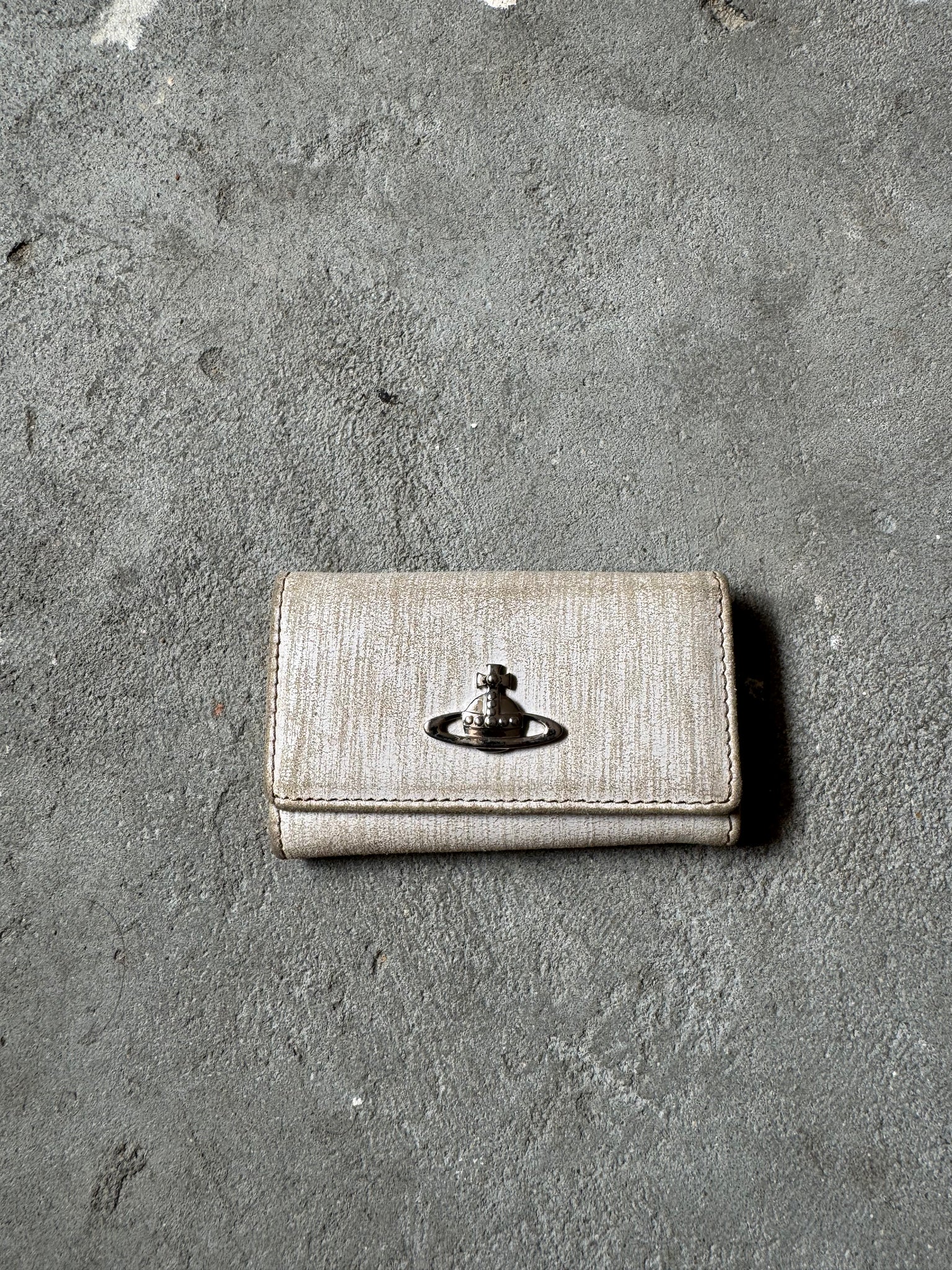 Vivienne Westwood 6 Key Case Wallet White