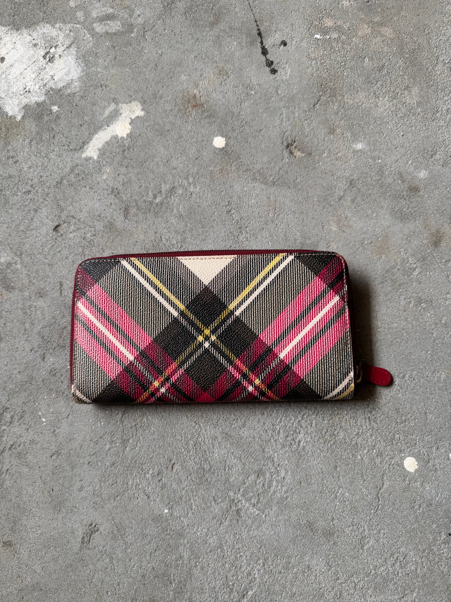 Vivienne Westwood Checkered Pattern Long Wallet – Curated by Charbel