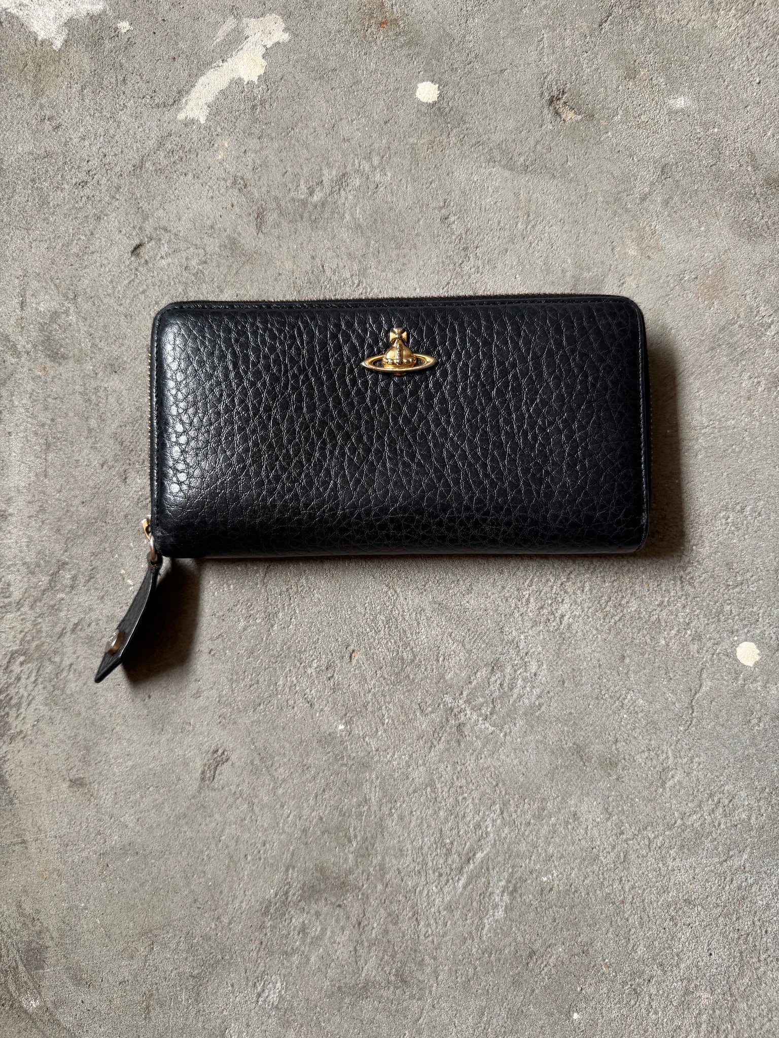 Vivienne Westwood Logo Long Wallet Black