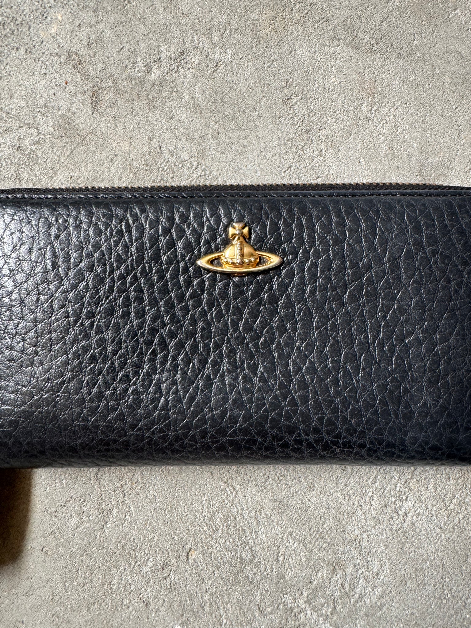 Vivienne Westwood Logo Long Wallet Black