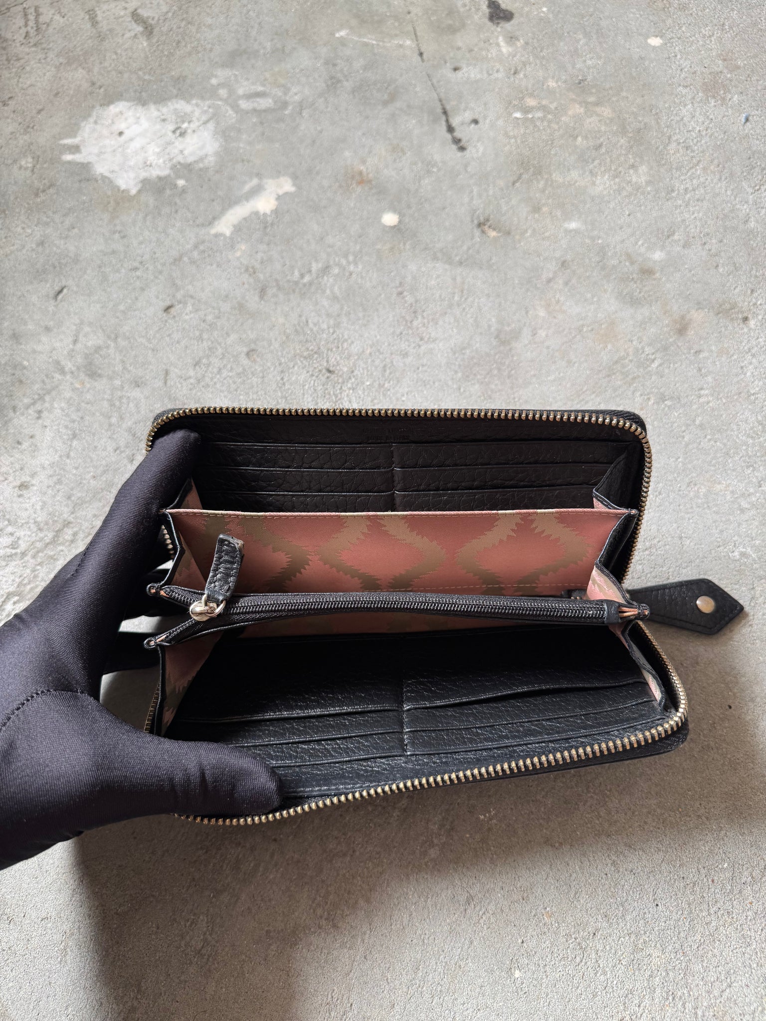 Vivienne Westwood Logo Long Wallet Black