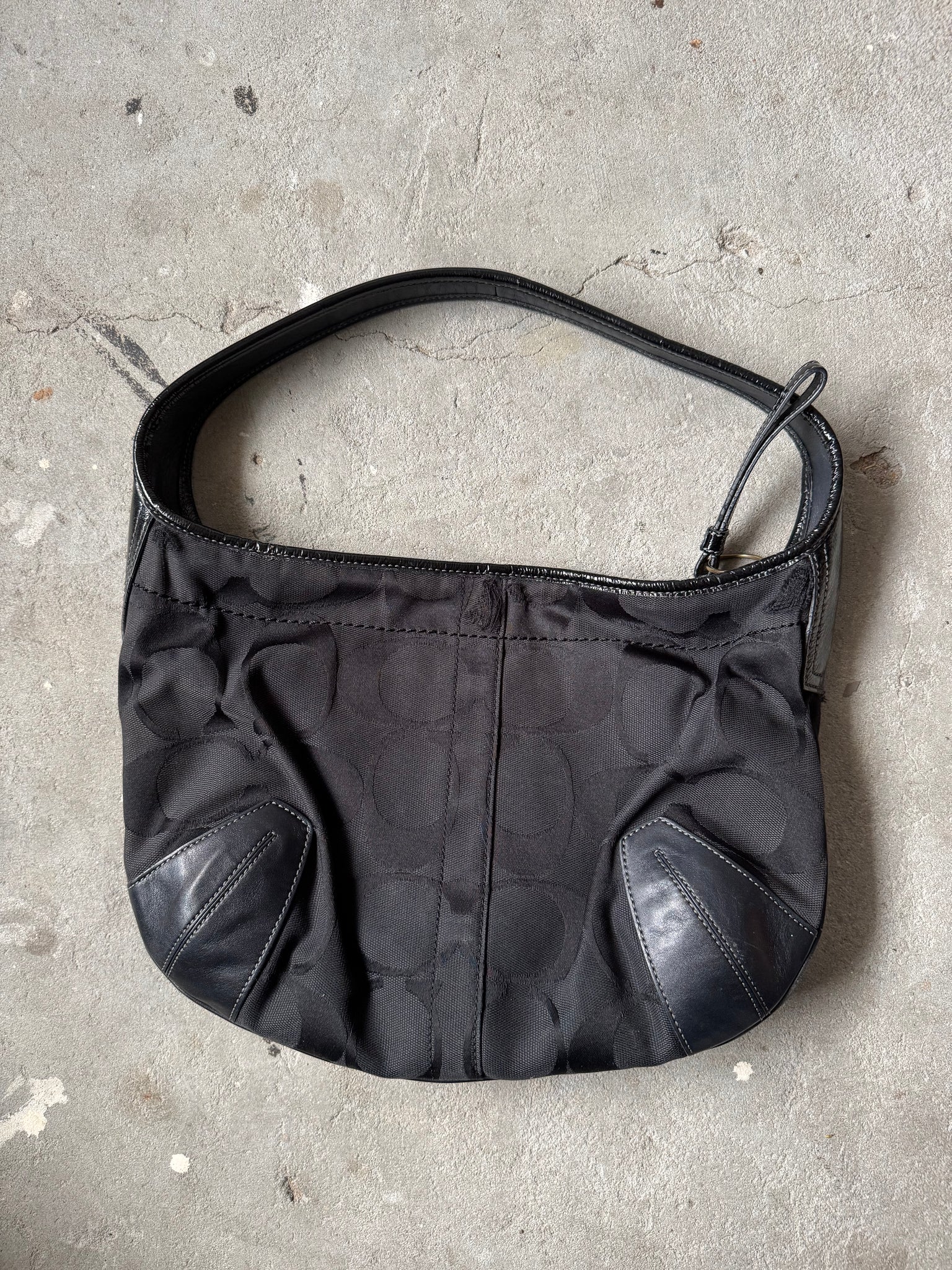Coach Signature Ergo Shoulder Bag Black
