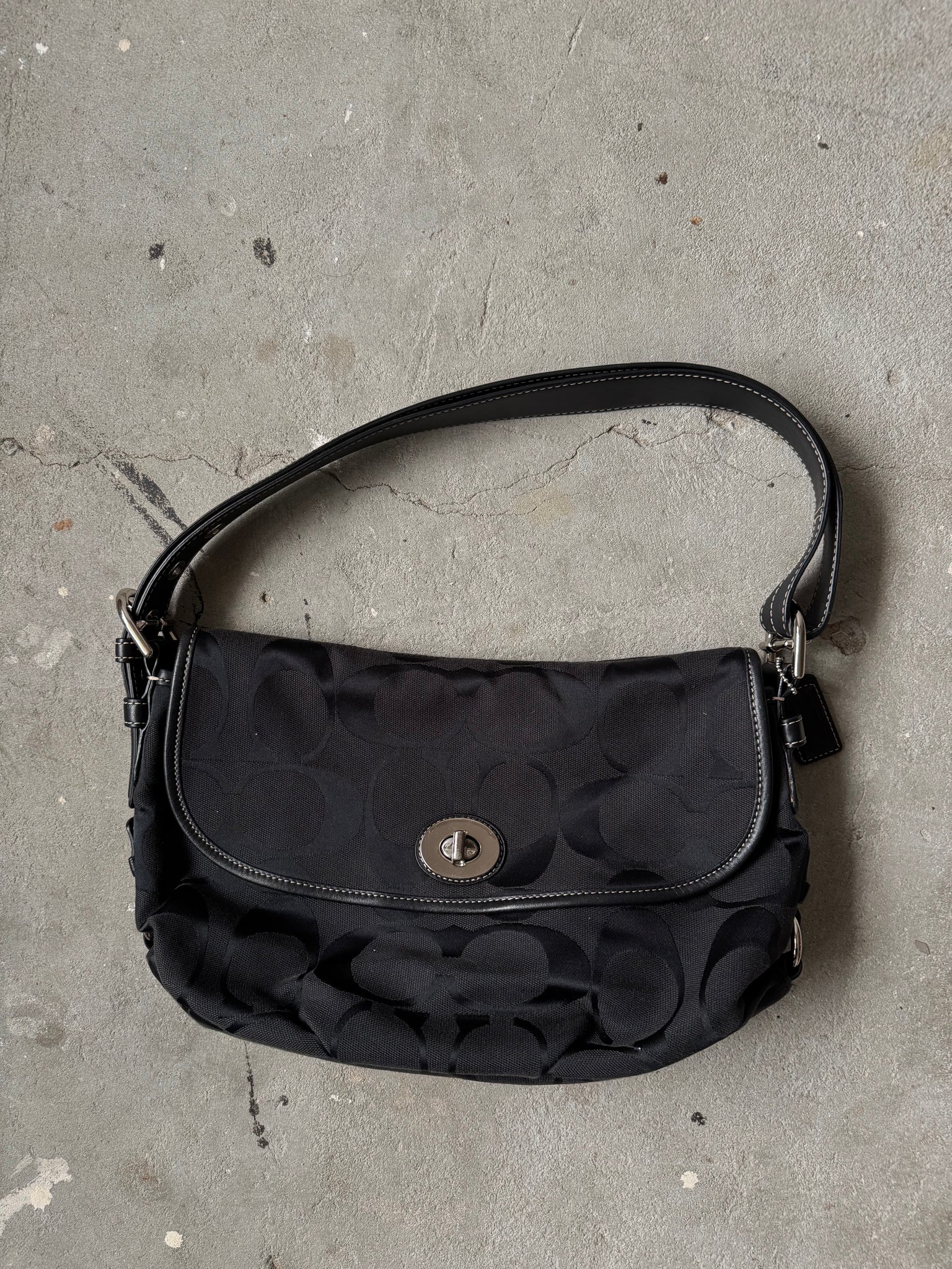 Coach 2Way Sufflette Shoulder Bag Black