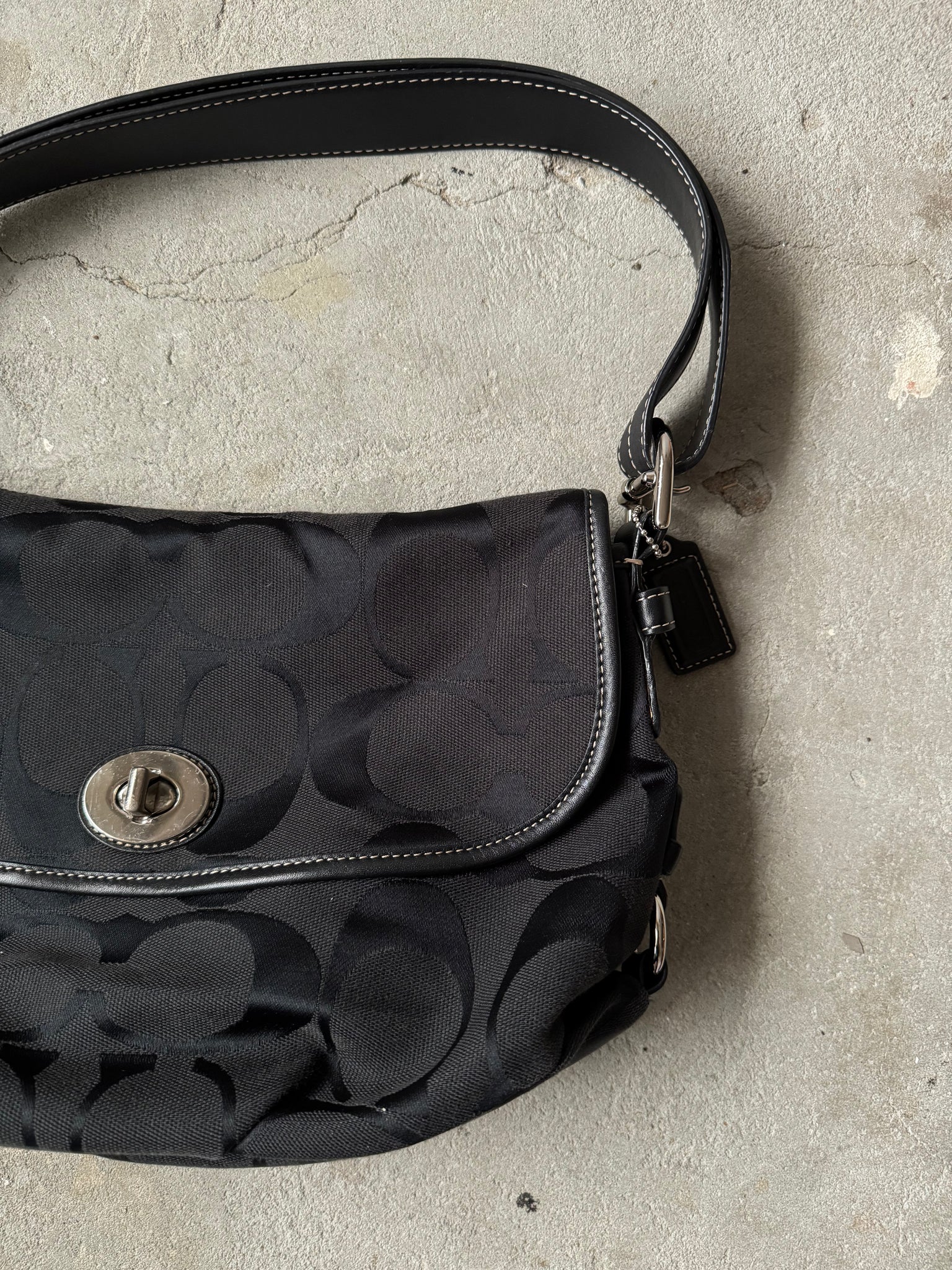 Coach 2Way Sufflette Shoulder Bag Black