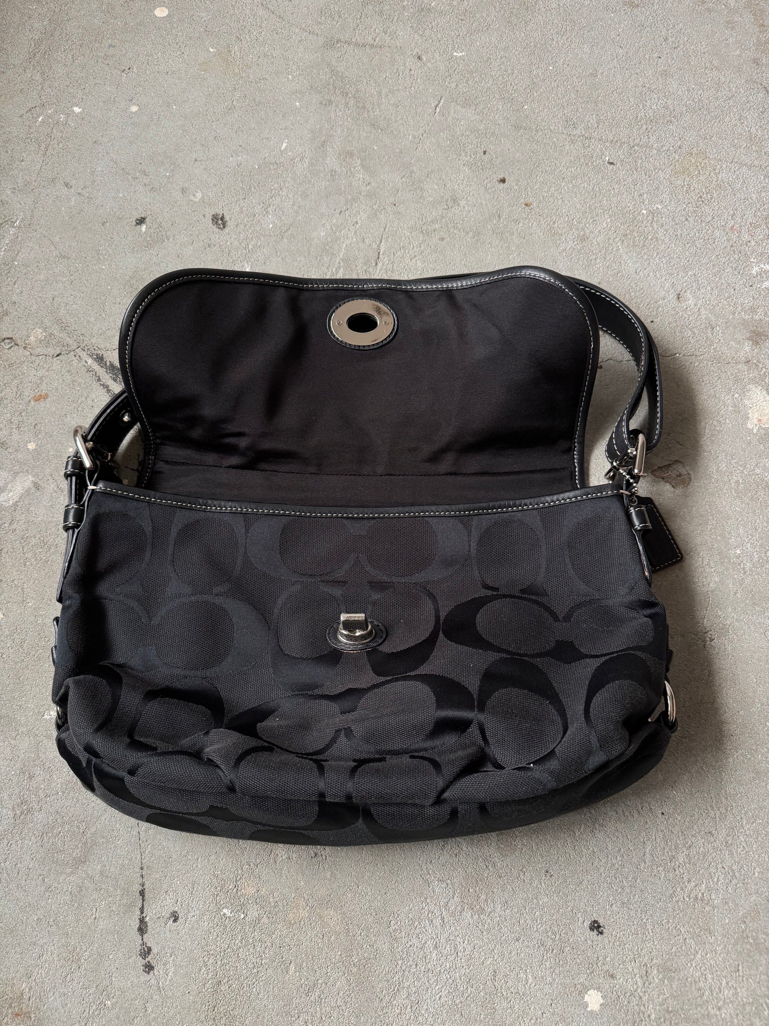 Coach 2Way Sufflette Shoulder Bag Black