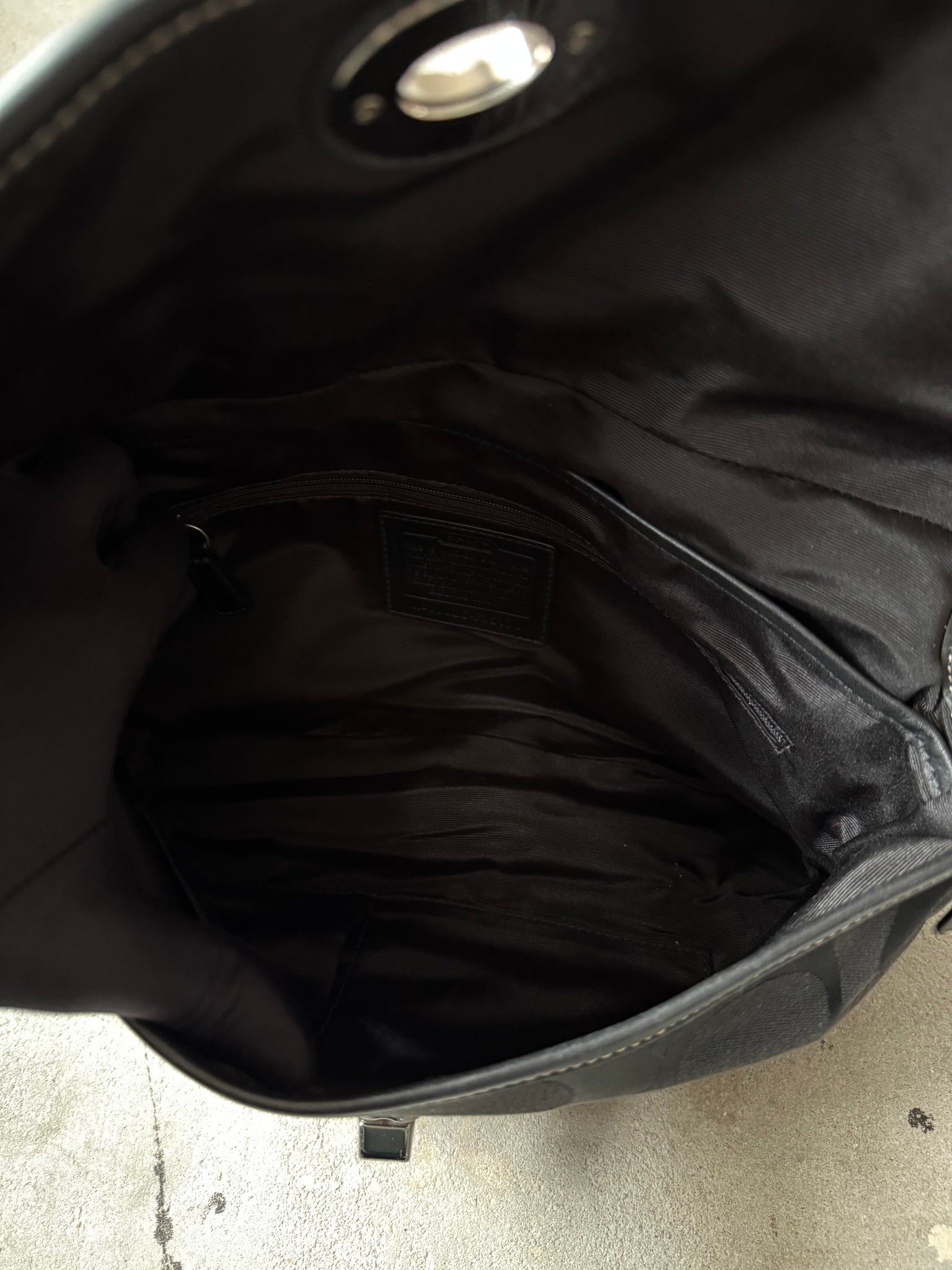 Coach 2Way Sufflette Shoulder Bag Black