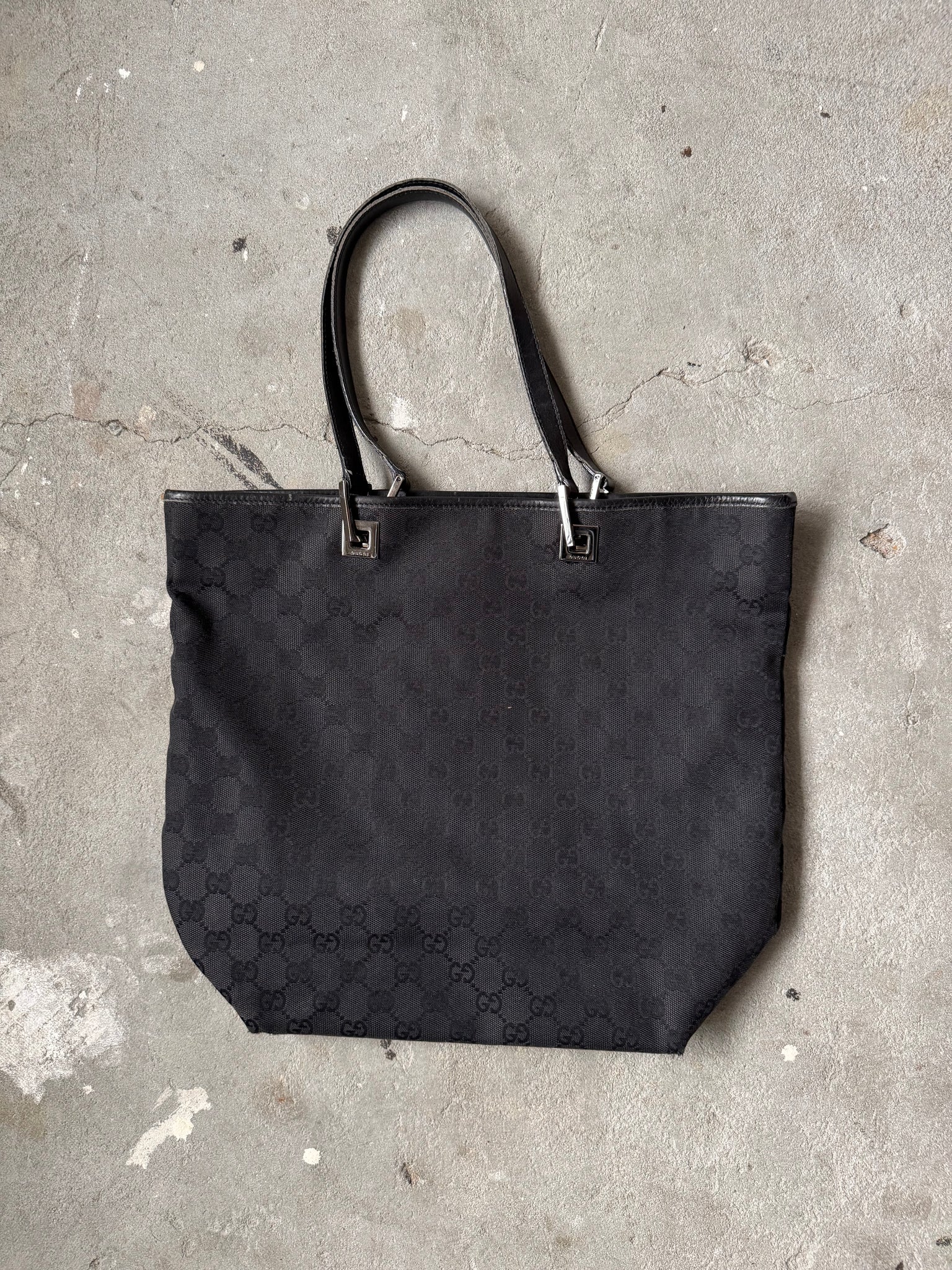 Gucci GG Monogram Tote Bag Black