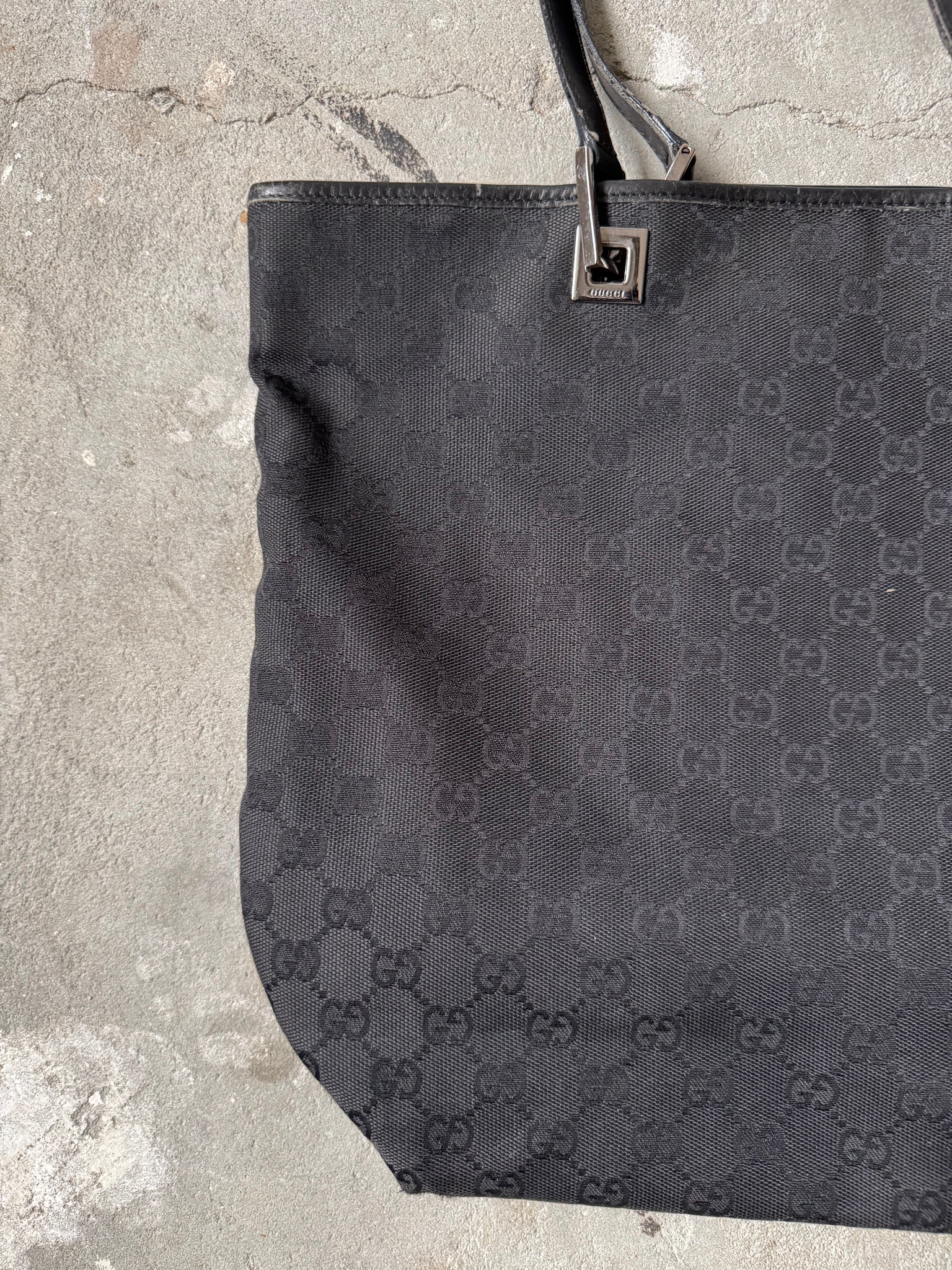 Gucci GG Monogram Tote Bag Black