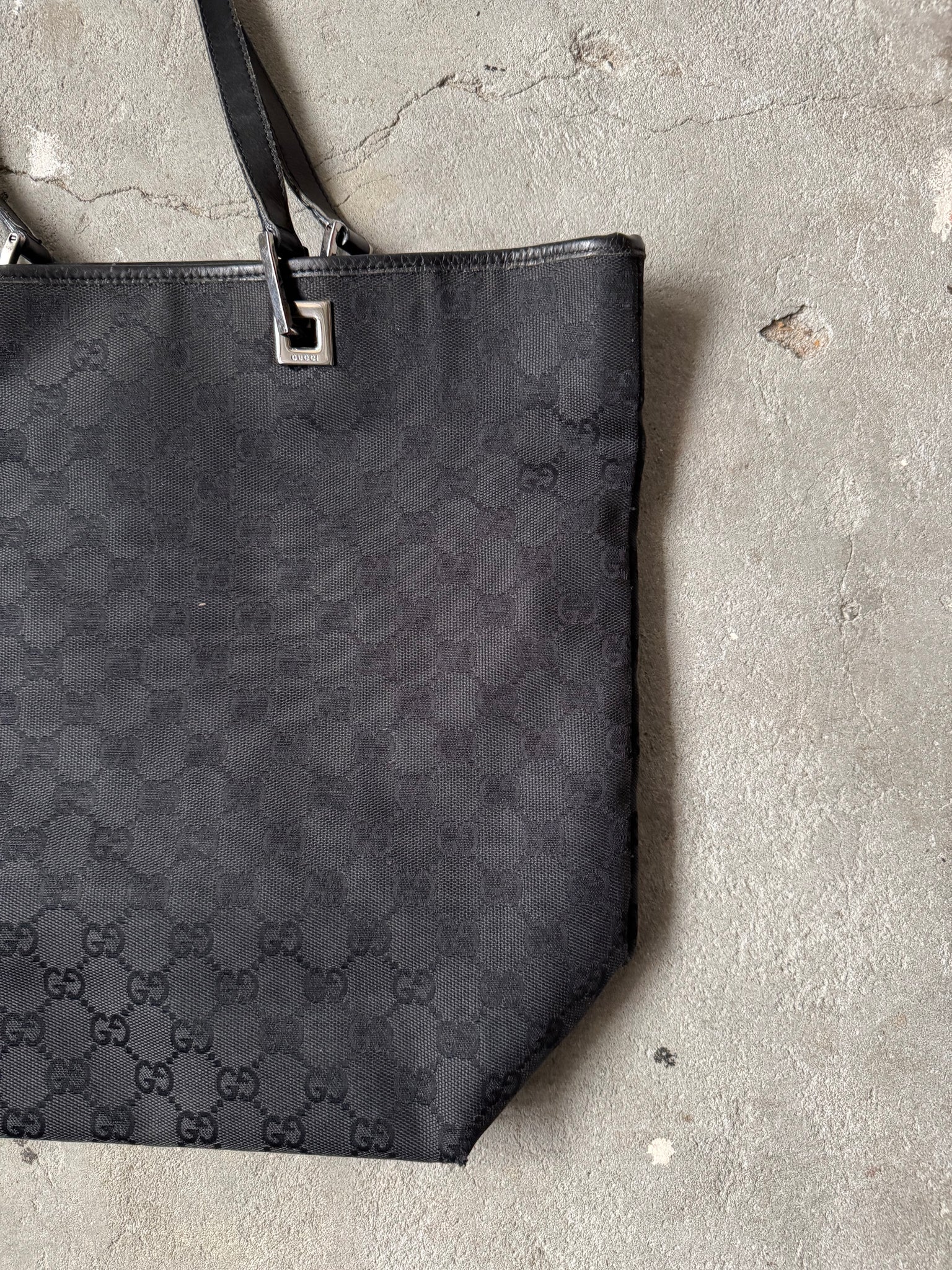 Gucci GG Monogram Tote Bag Black