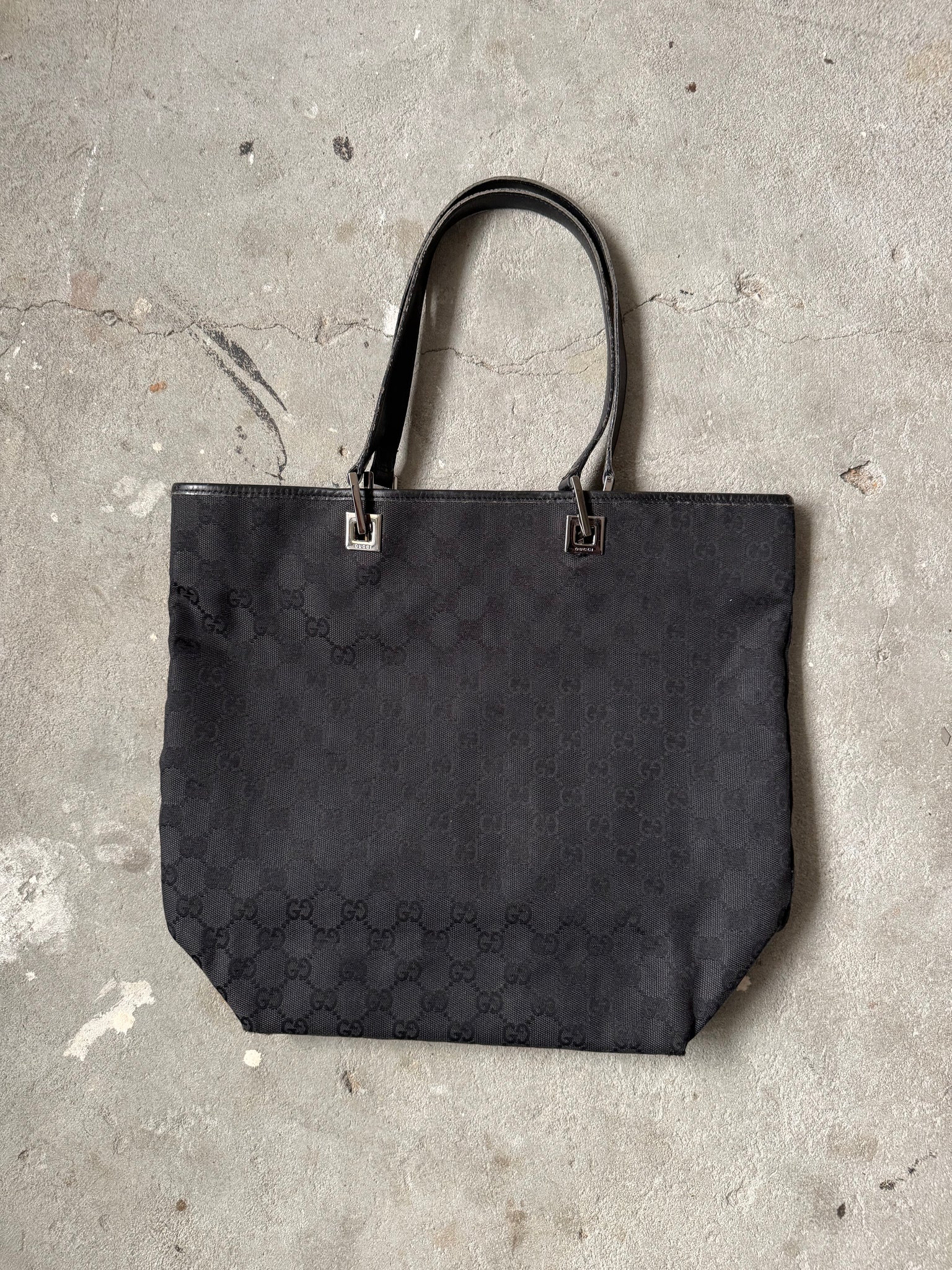 Gucci GG Monogram Tote Bag Black