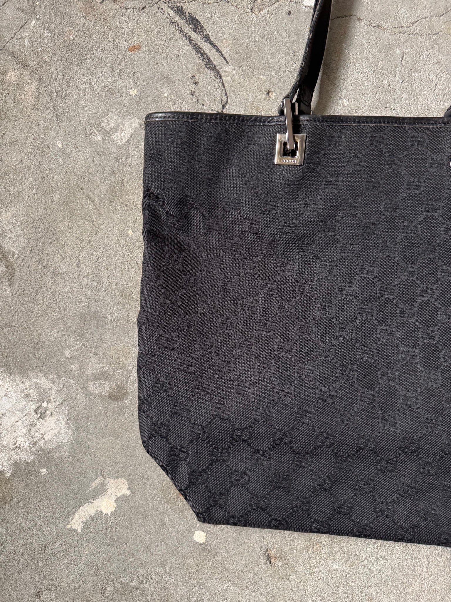 Gucci GG Monogram Tote Bag Black