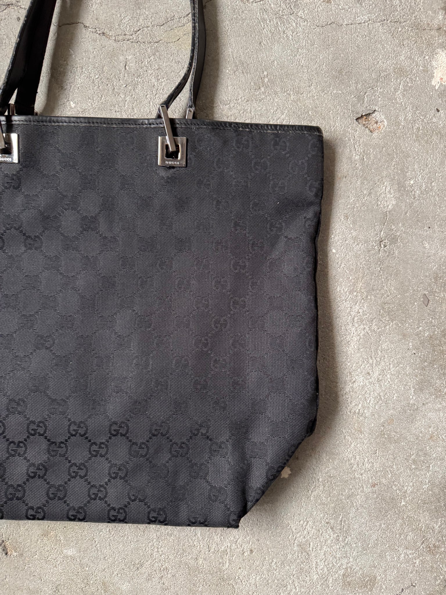 Gucci GG Monogram Tote Bag Black