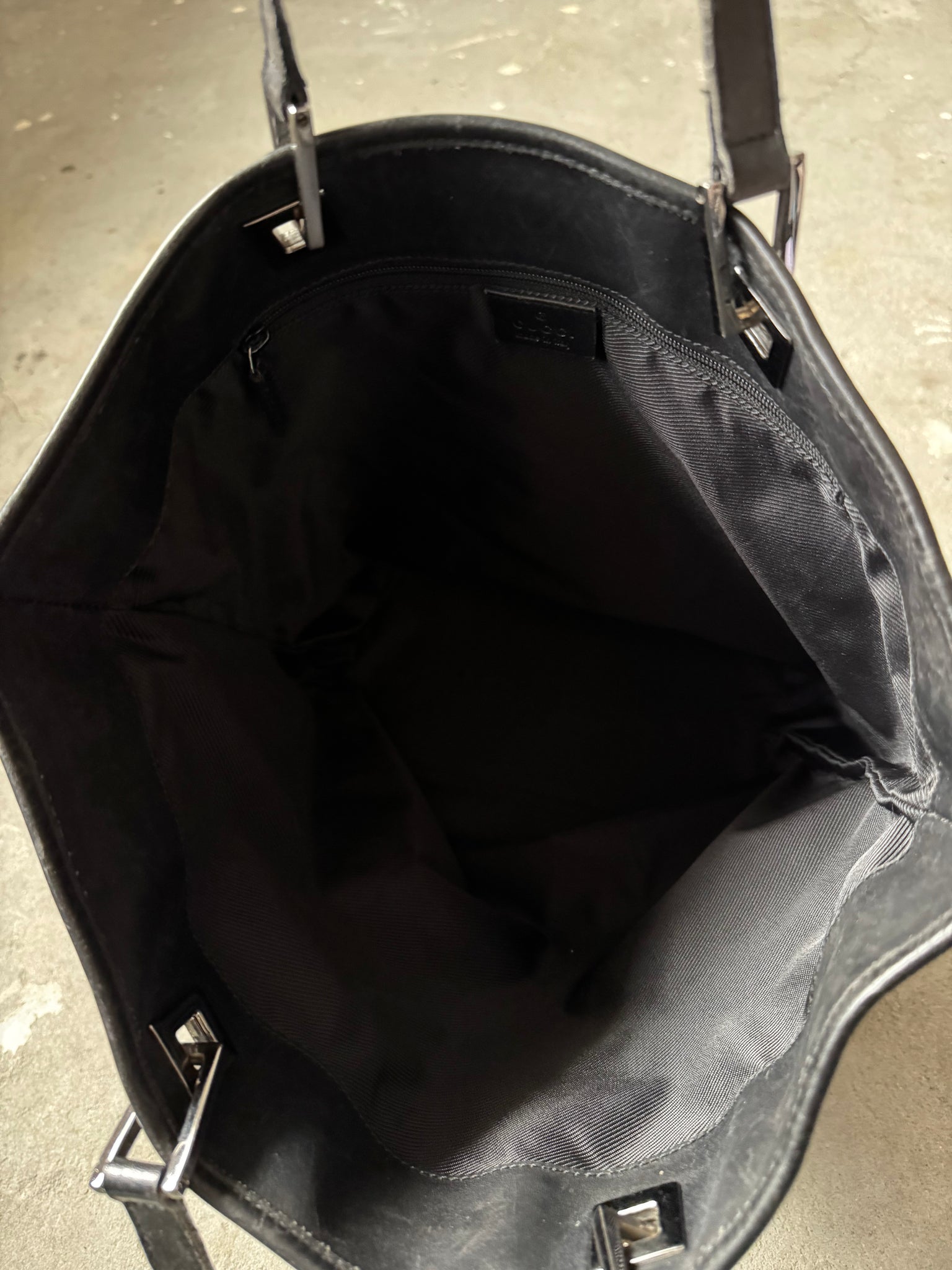 Gucci GG Monogram Tote Bag Black
