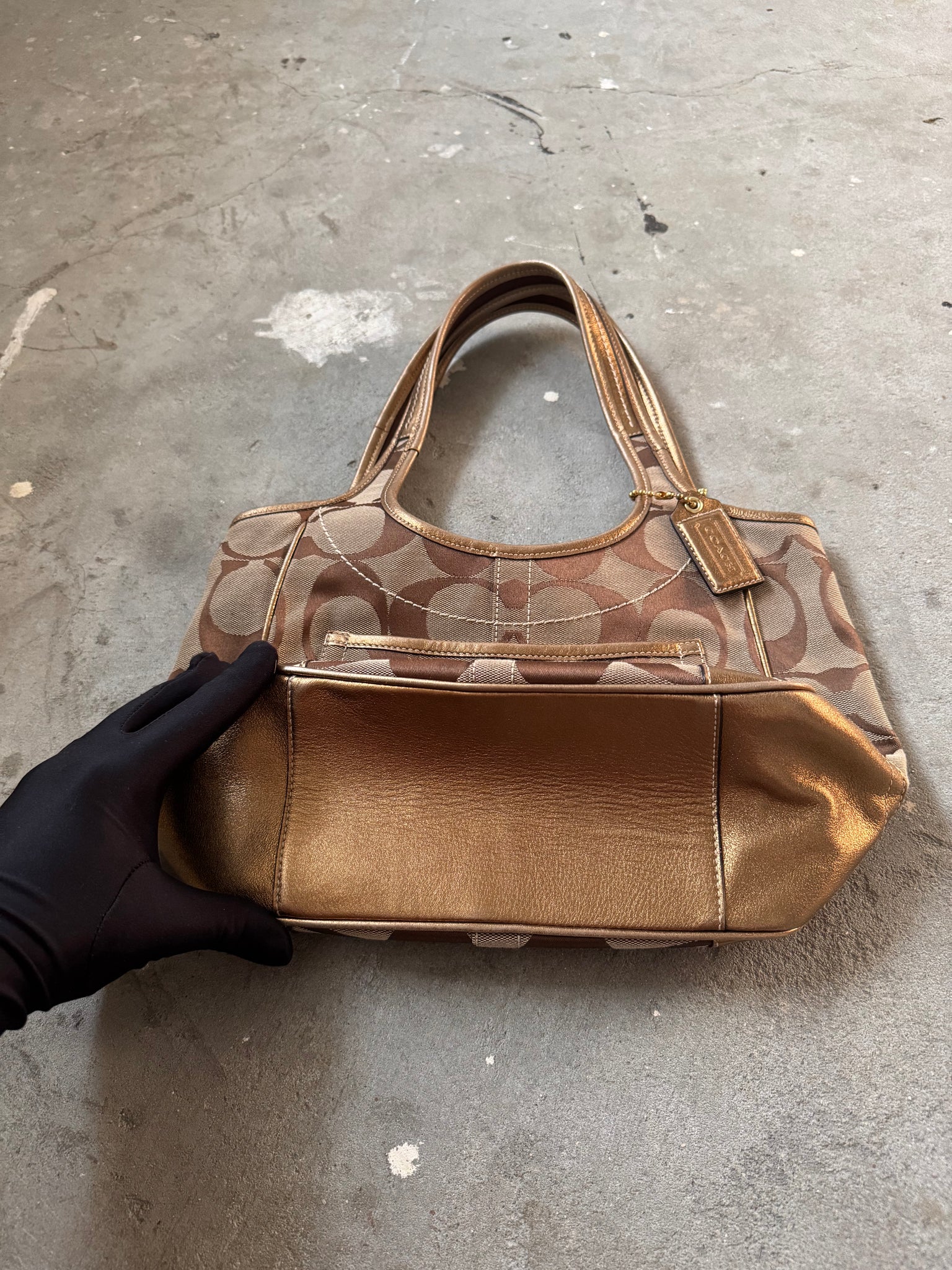 Coach Signature Ergo ShoulderBag Beige/Gold