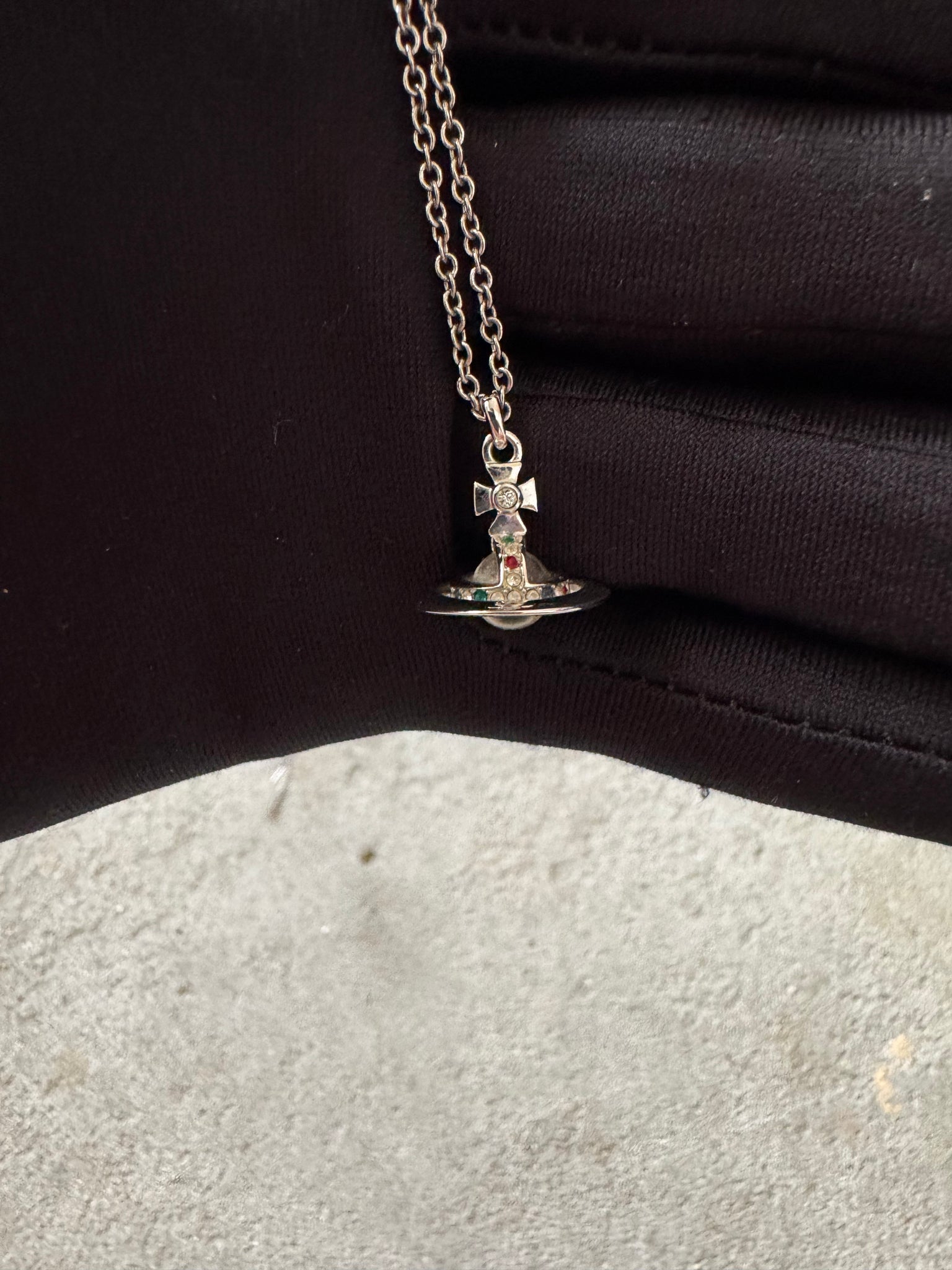 Vivienne Westwood Orb Pendant Necklace Silver