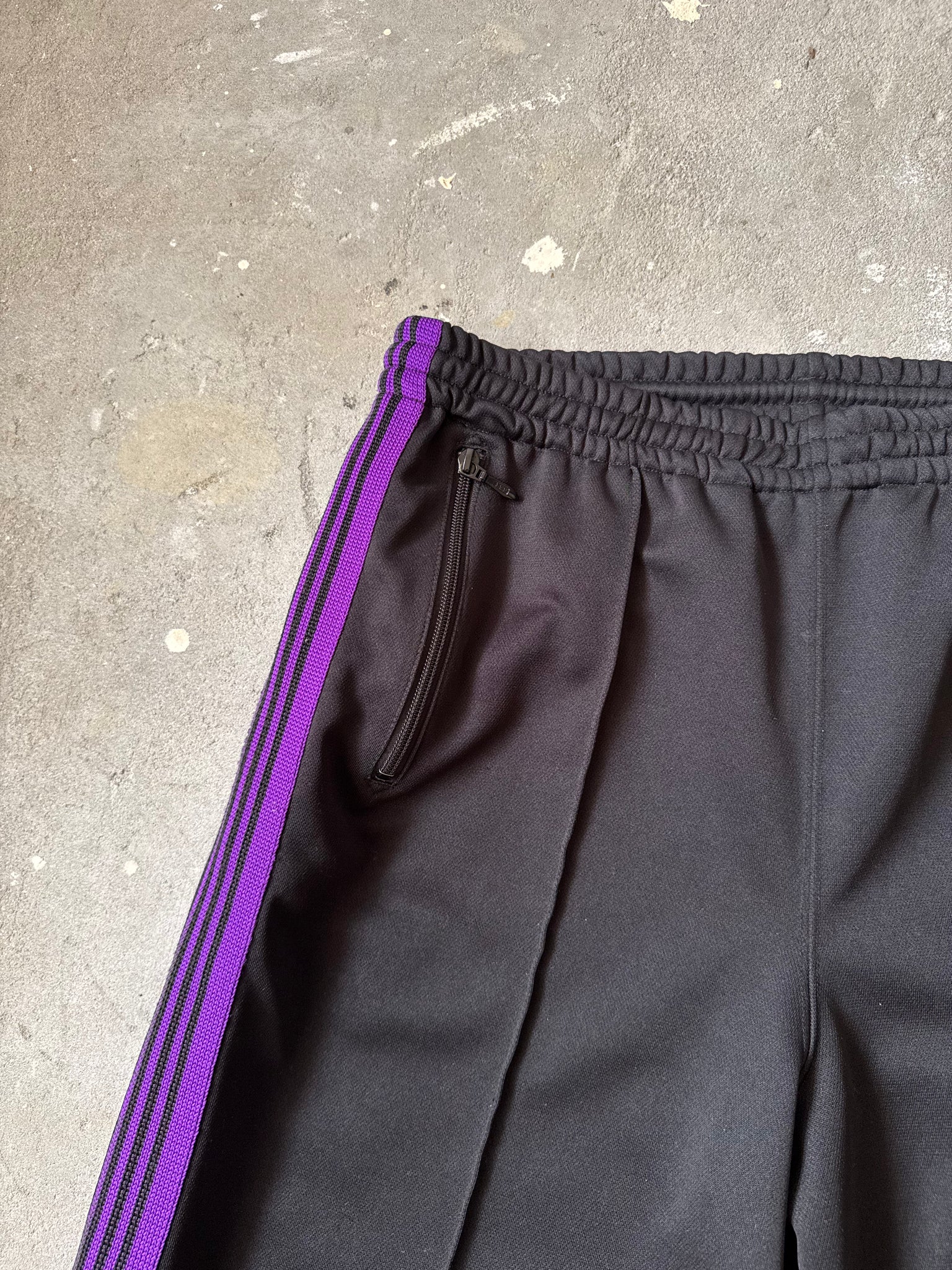 Needles Wide Track Pants Black/Purple (Size M)