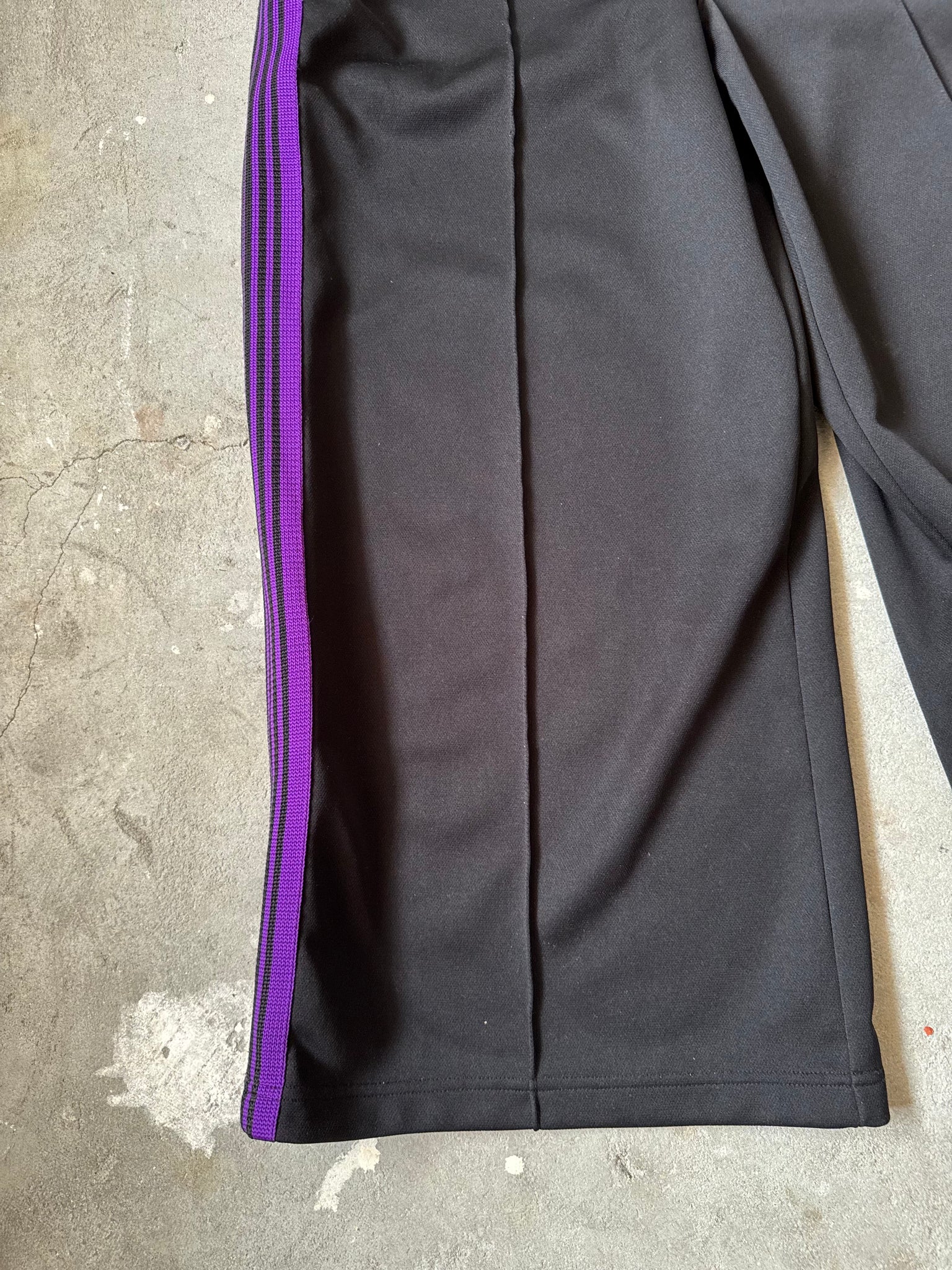 Needles Wide Track Pants Black/Purple (Size M)