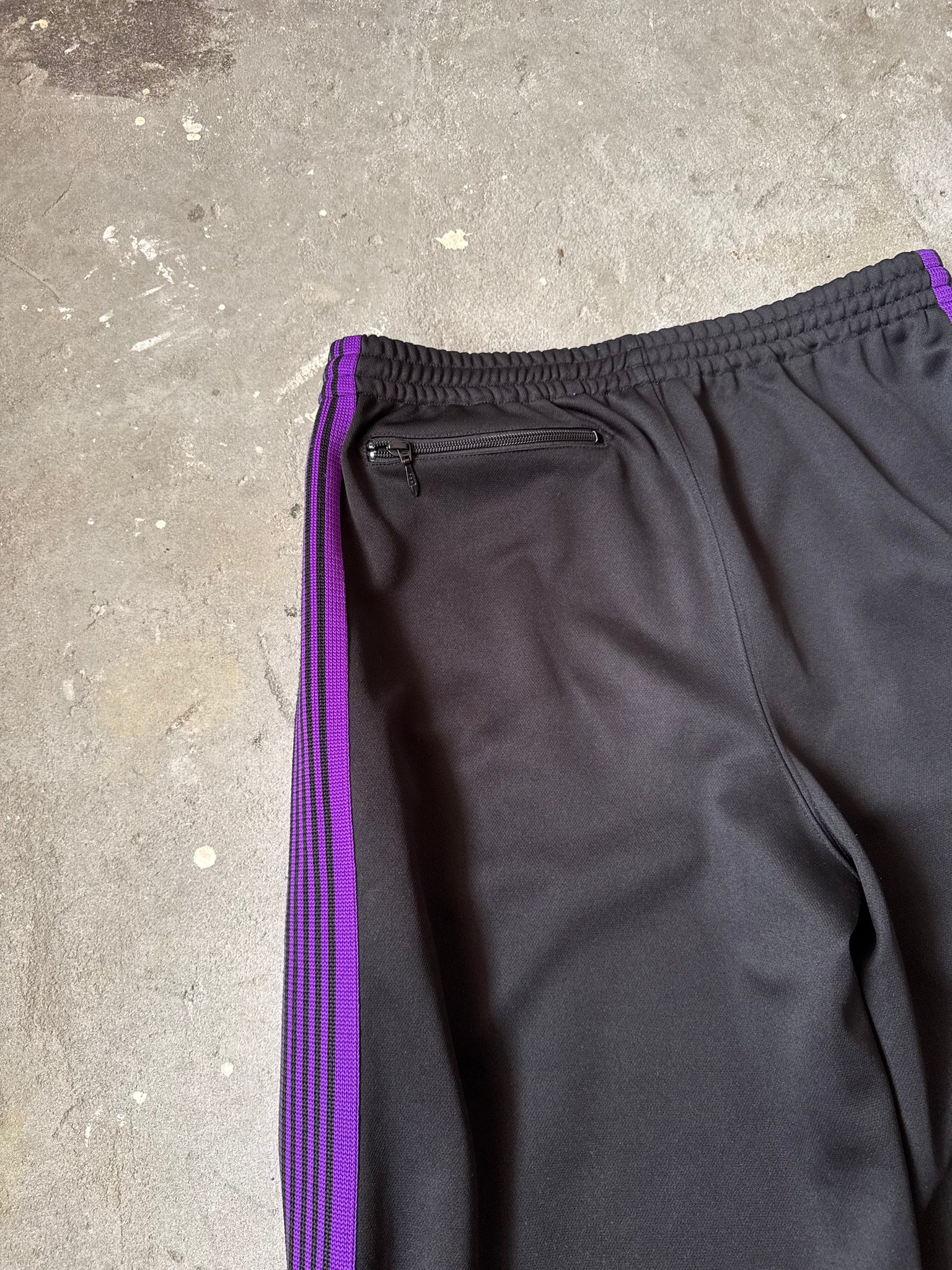Needles Wide Track Pants Black/Purple (Size M)