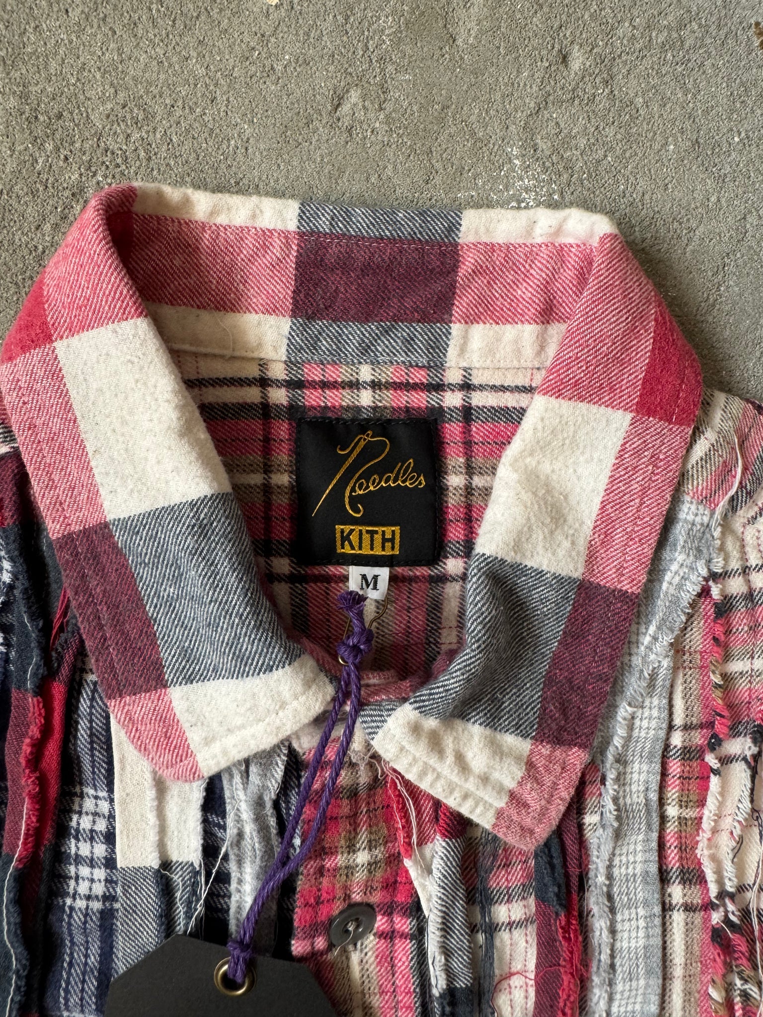 Kith x Needles Rebuild Flannel Shirt Multicolor (SIZE M)