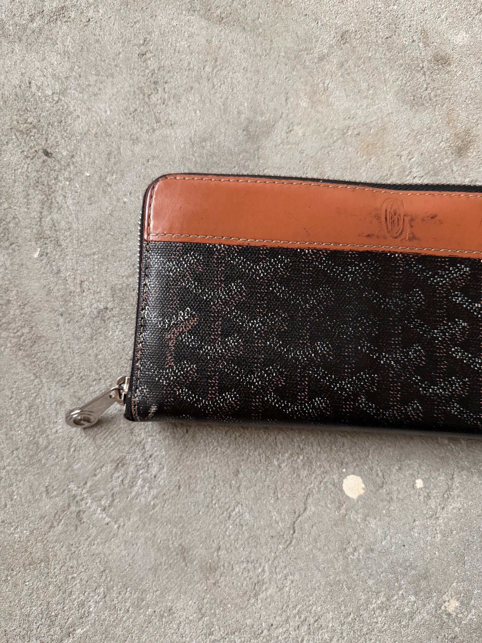 Goyard GM Matignon Wallet Black/Natural