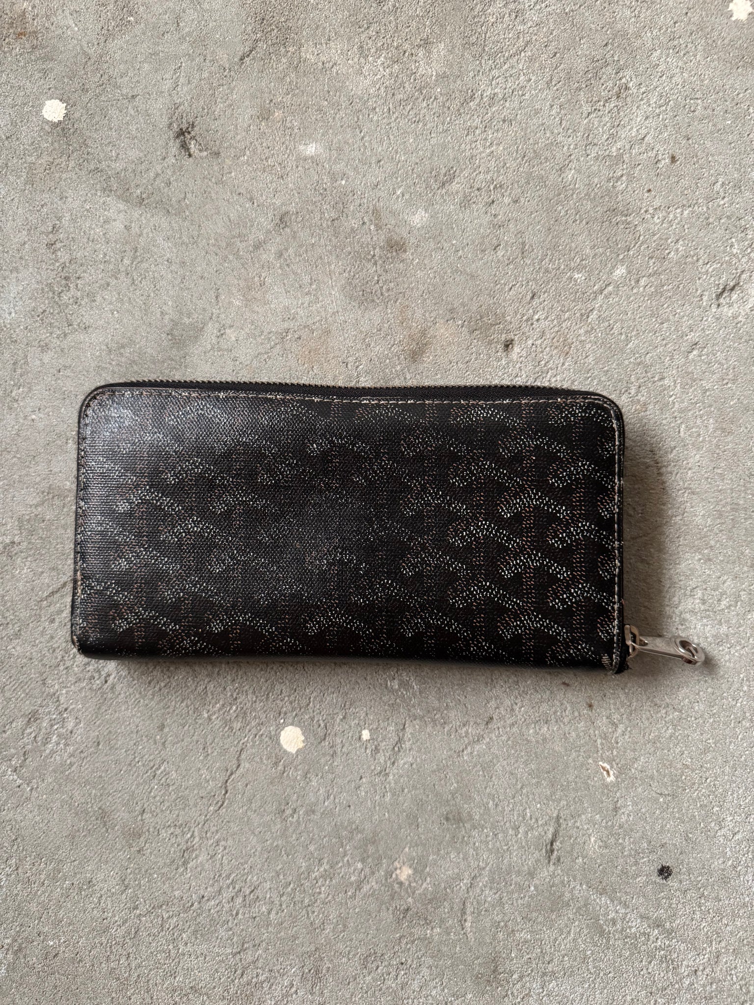 Goyard GM Matignon Wallet Black/Natural