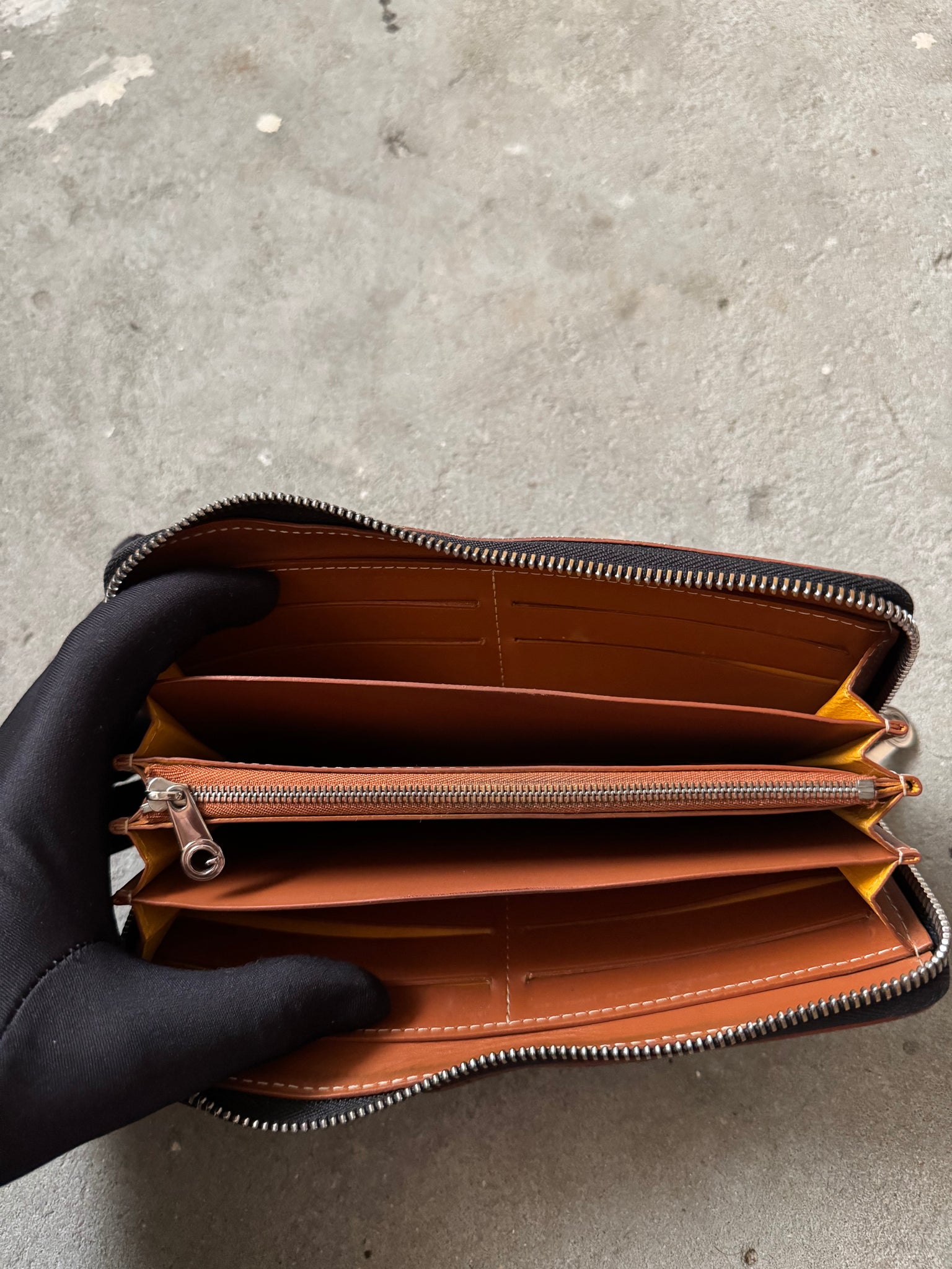 Goyard GM Matignon Wallet Black/Natural