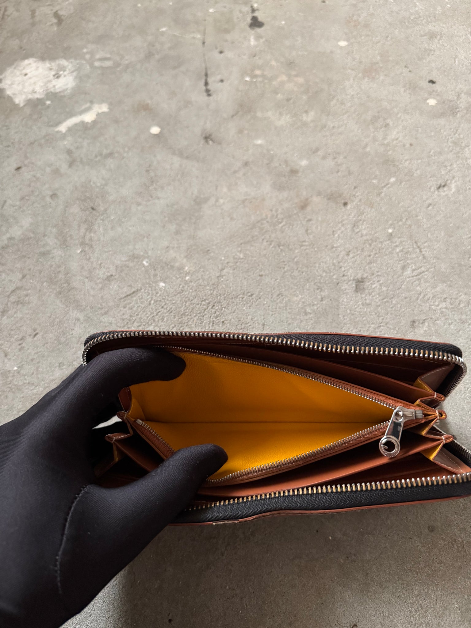 Goyard GM Matignon Wallet Black/Natural