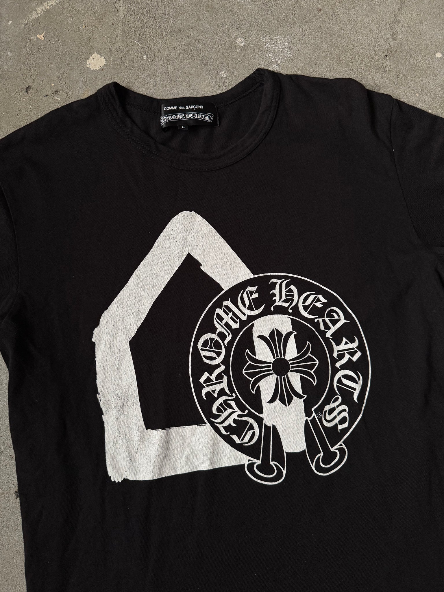 Chrome Hearts Comme Des GarÇons DSM T-shirt Black (Size Large)