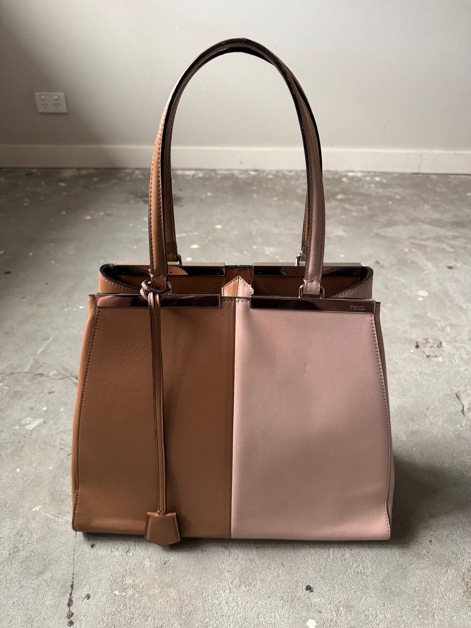 Fendi 3Jours Vitello Shoulder Bag Bi-Colour