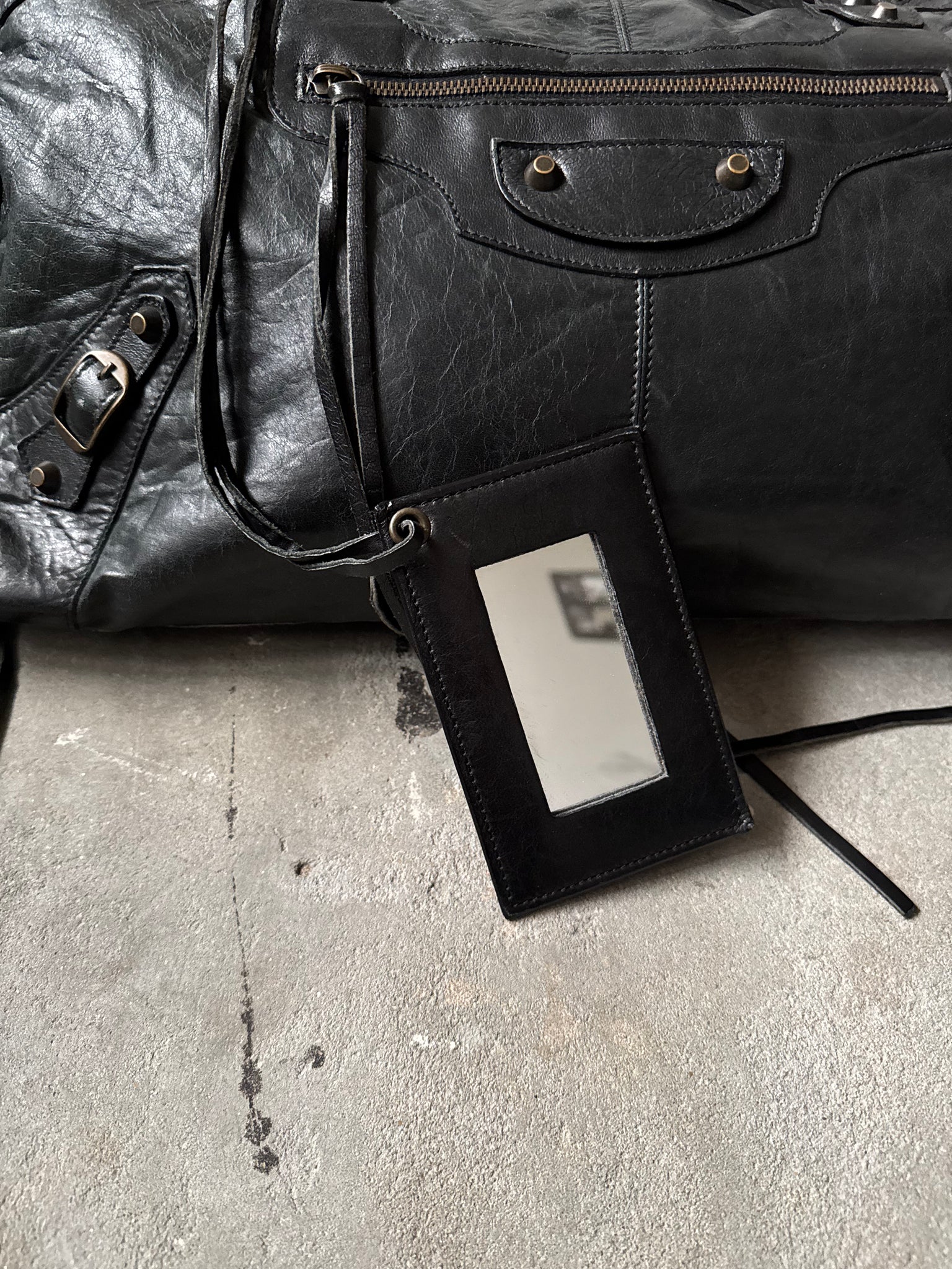 Balenciaga Weekender Shoulder Bag Black