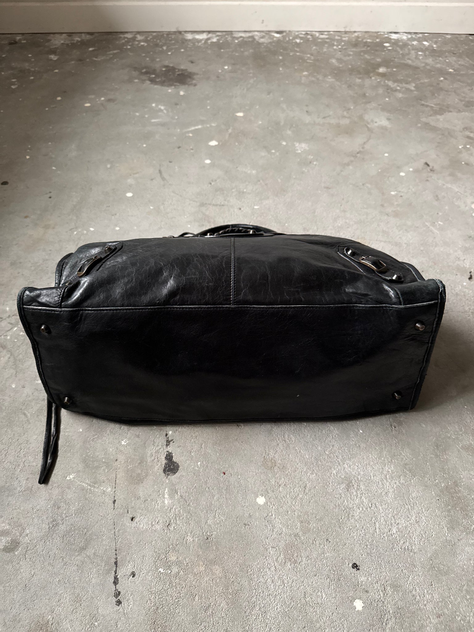 Balenciaga Weekender Shoulder Bag Black