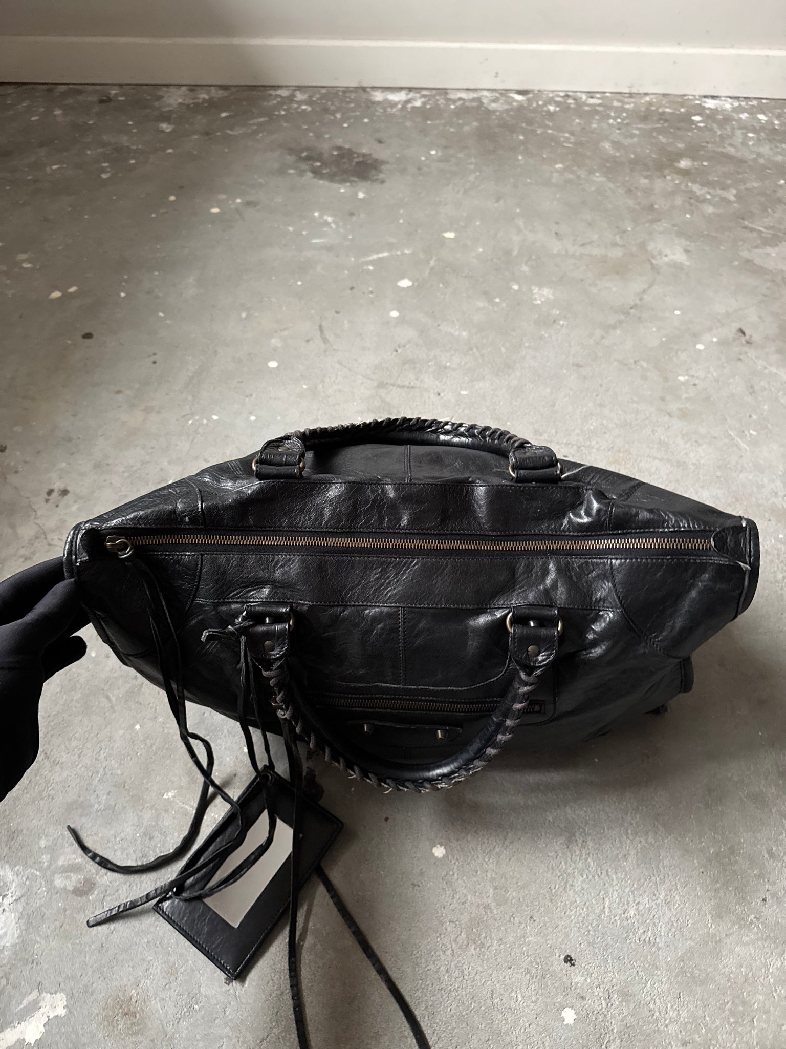 Balenciaga Weekender Shoulder Bag Black
